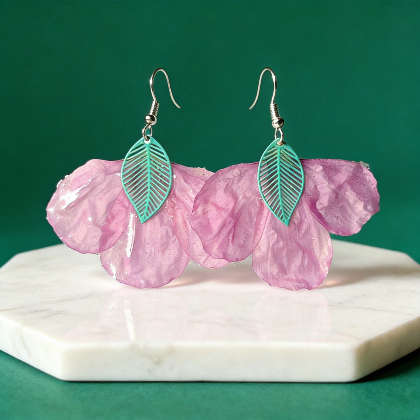 Boucles d’oreilles pétales de cosmos