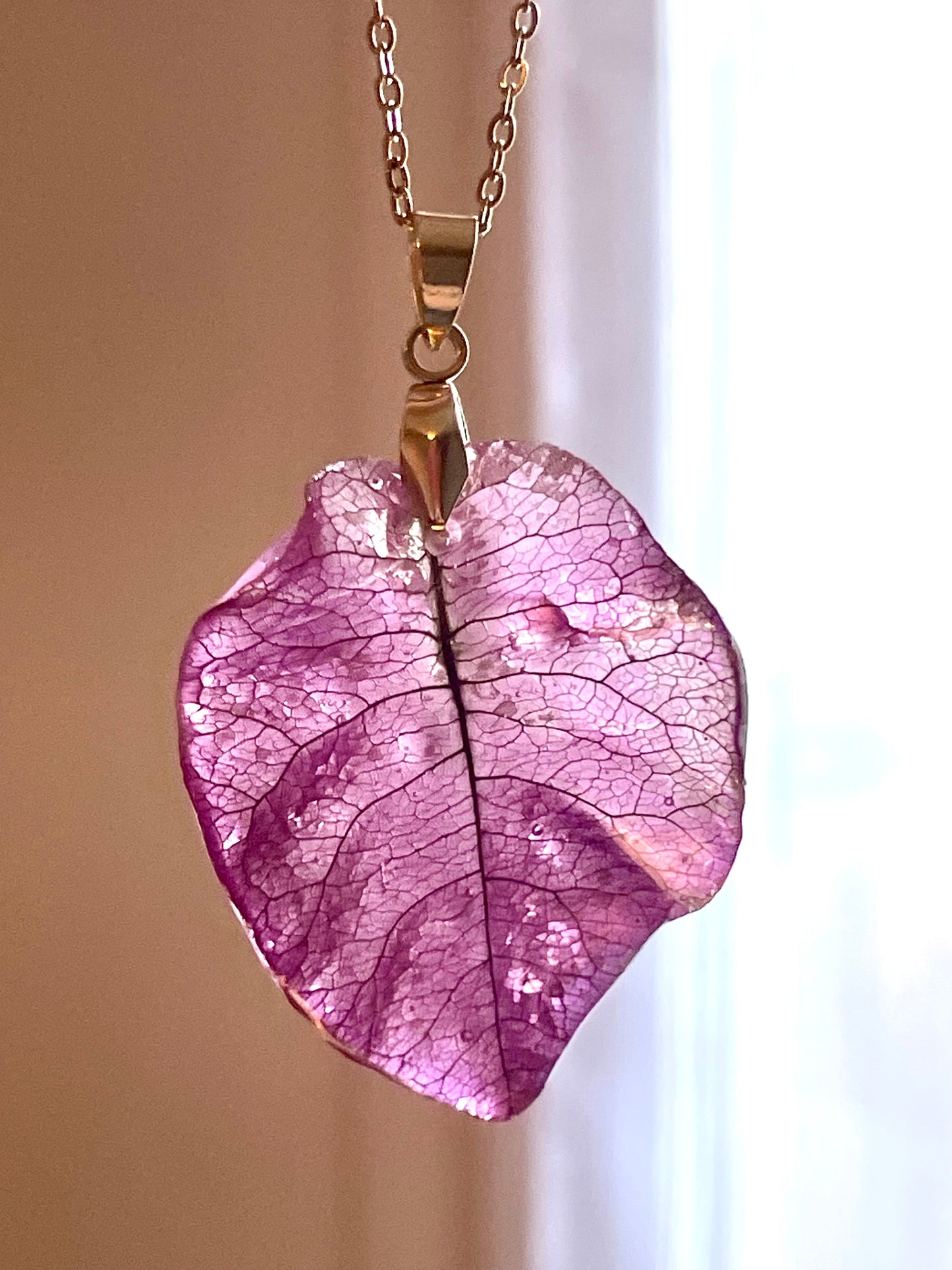 Collier fleur de Bougainvilliers