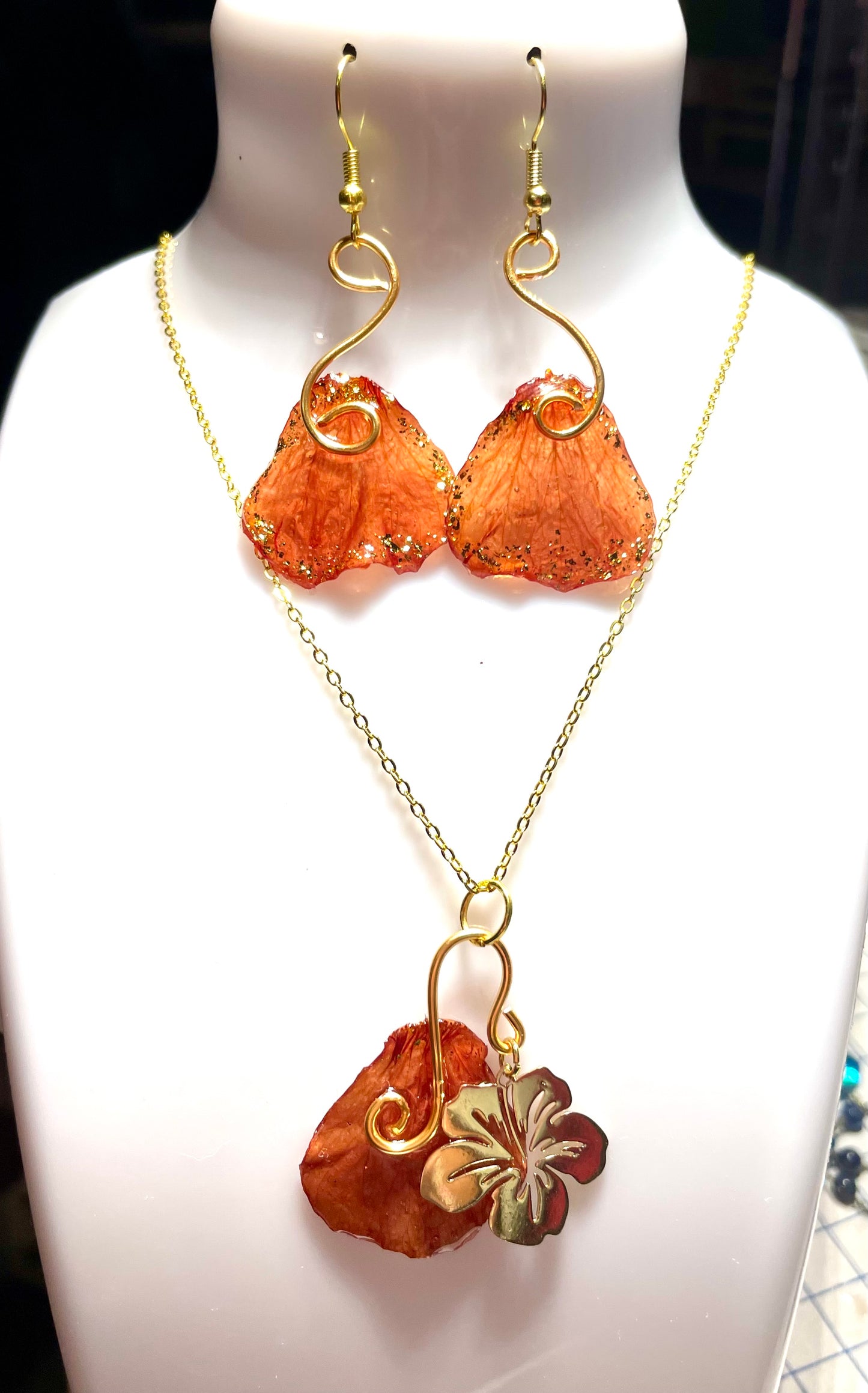 Parure Pétales de Capucine Fantasia