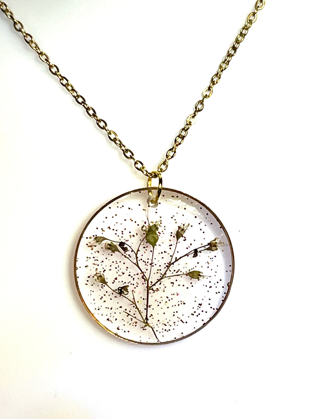 Collier Jardin Étoilé – Fleurs naturelles d’ Heuchère