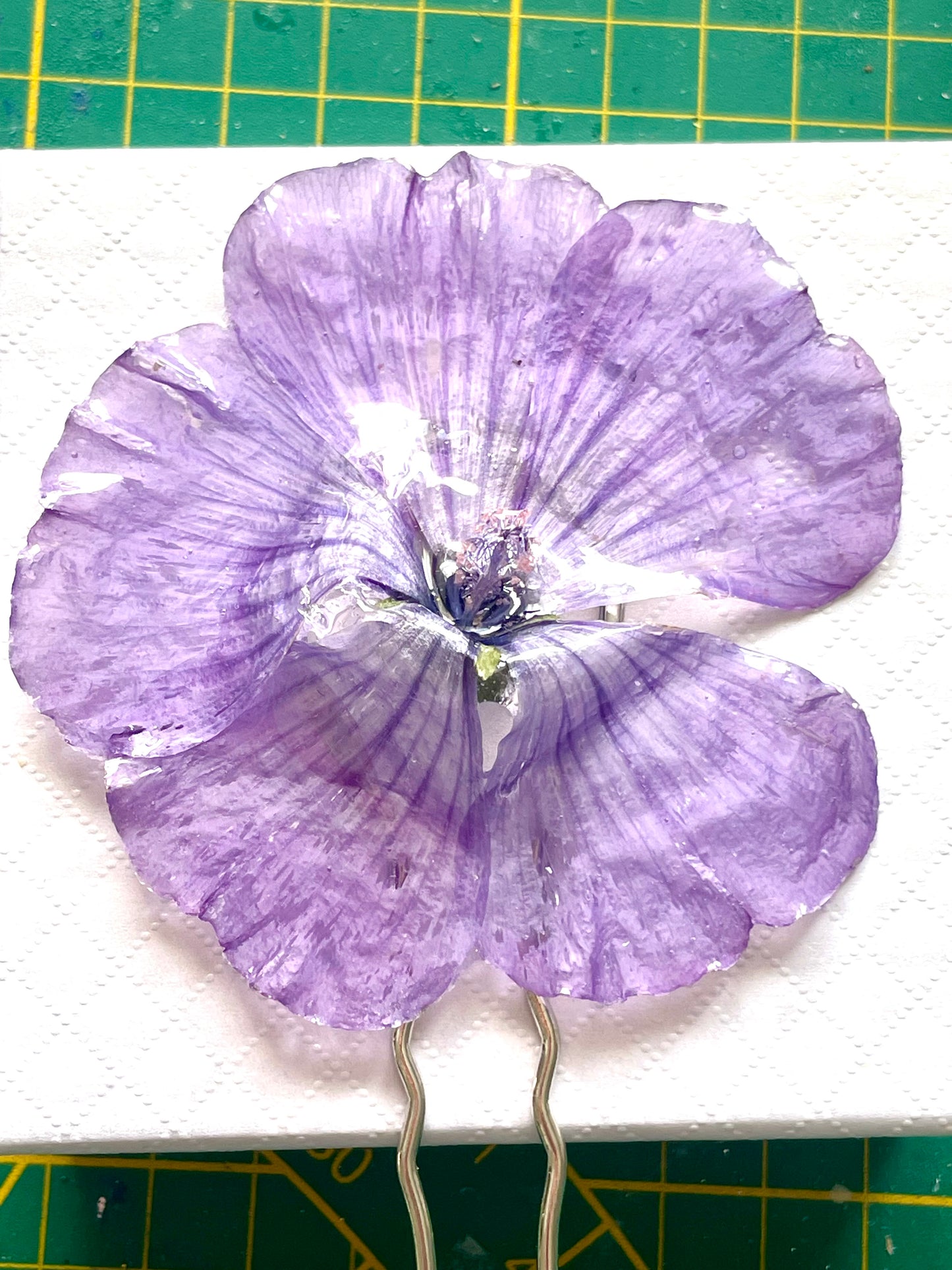 Épingle à cheveux grande Mauve