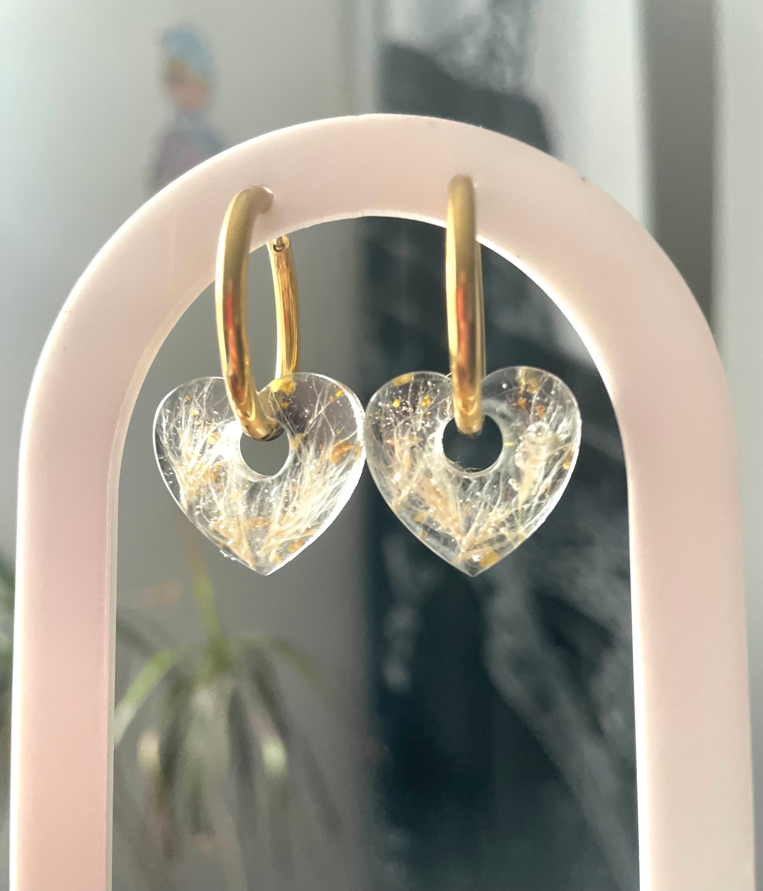 Boucles d’oreilles pampilles cœurs de Pampa - Aux fleurs de Chloé Boucles d’oreilles pampilles cœurs de Pampa Boucles d’oreilles Boucles d’oreilles