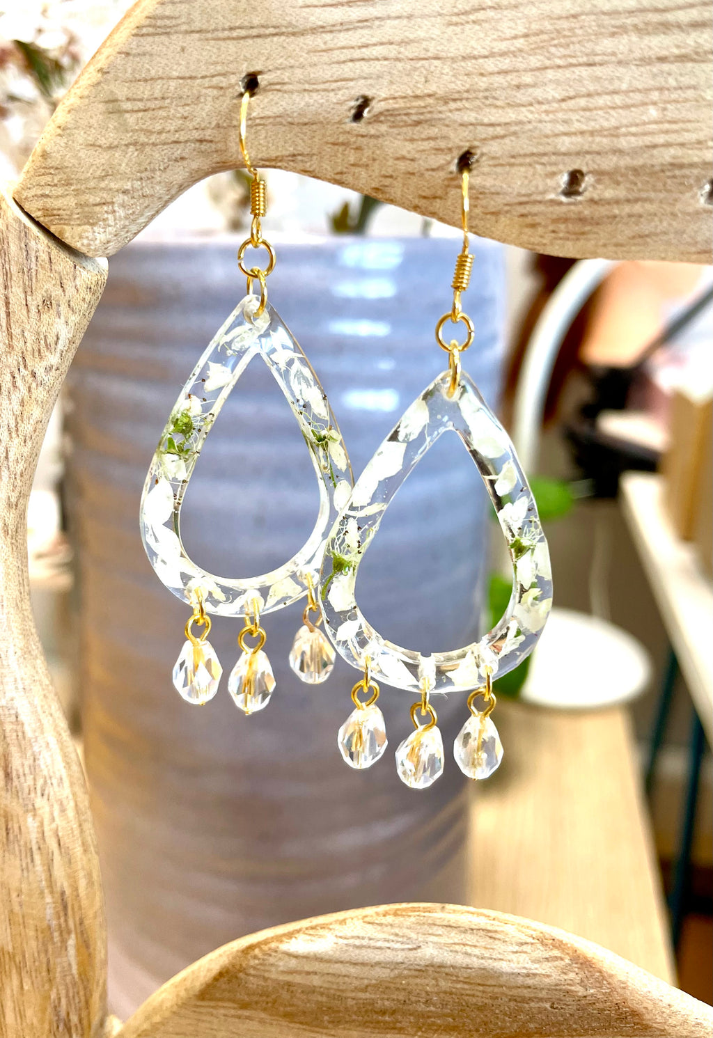 Boucles d’oreilles fleurs de Merisier - Aux fleurs de Chloé Boucles d’oreilles fleurs de Merisier Boucles d’oreilles Boucles d’oreilles