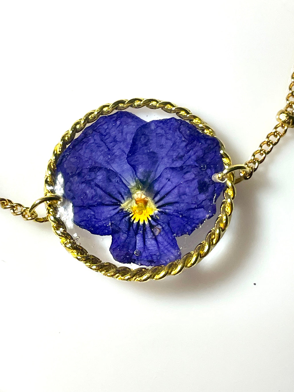 Bracelet Pensée violette - Aux fleurs de Chloé Bracelet Pensée violette Bracelet Bracelet
