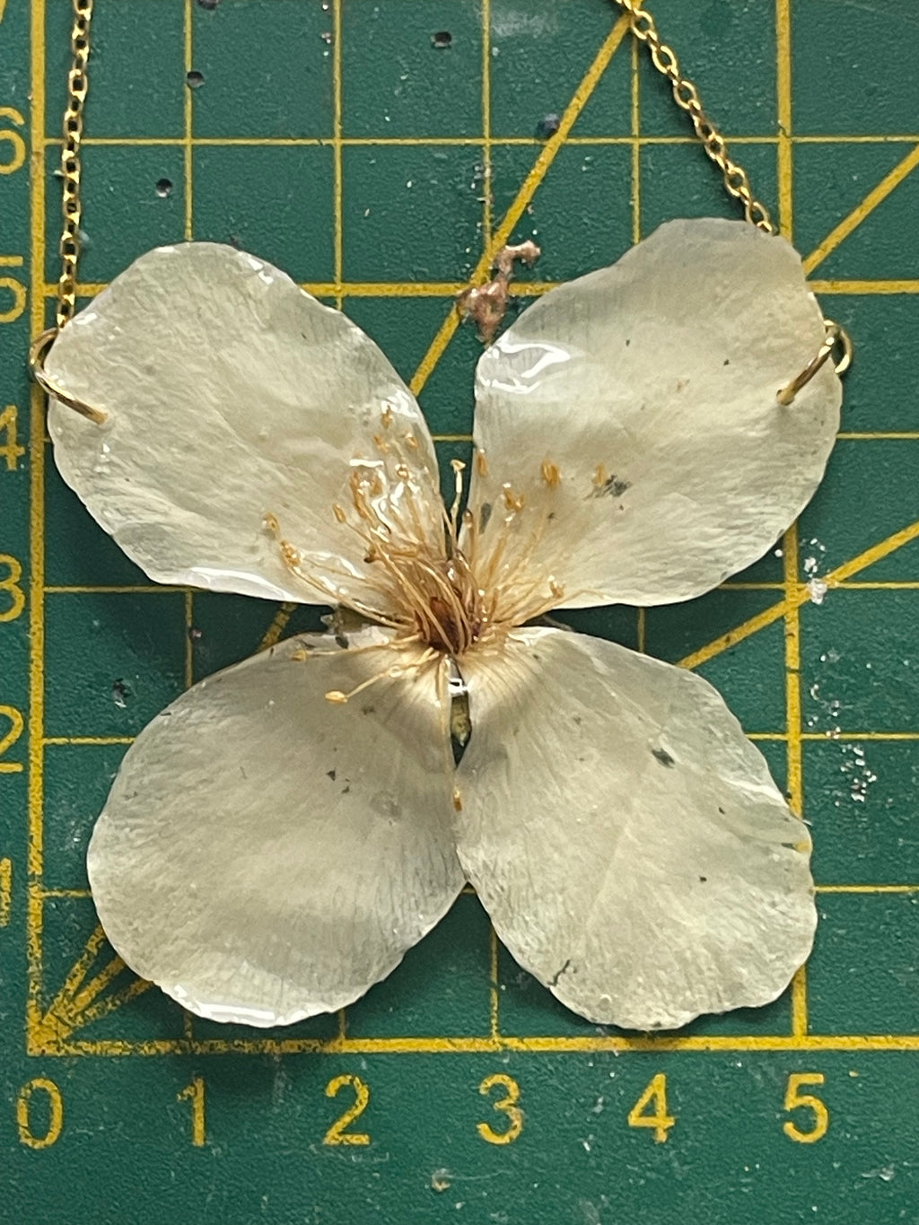 Collier grande fleur de seringat - Aux fleurs de Chloé Collier grande fleur de seringat Collier Collier