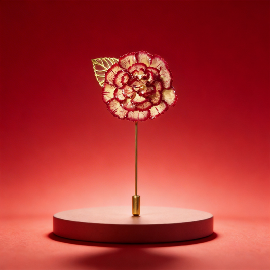 Épingle broche Oeillet bicolore