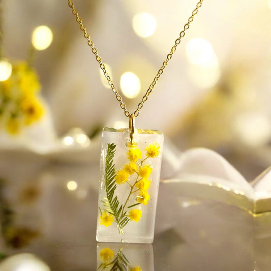 Pendentif Mimosa rectangle