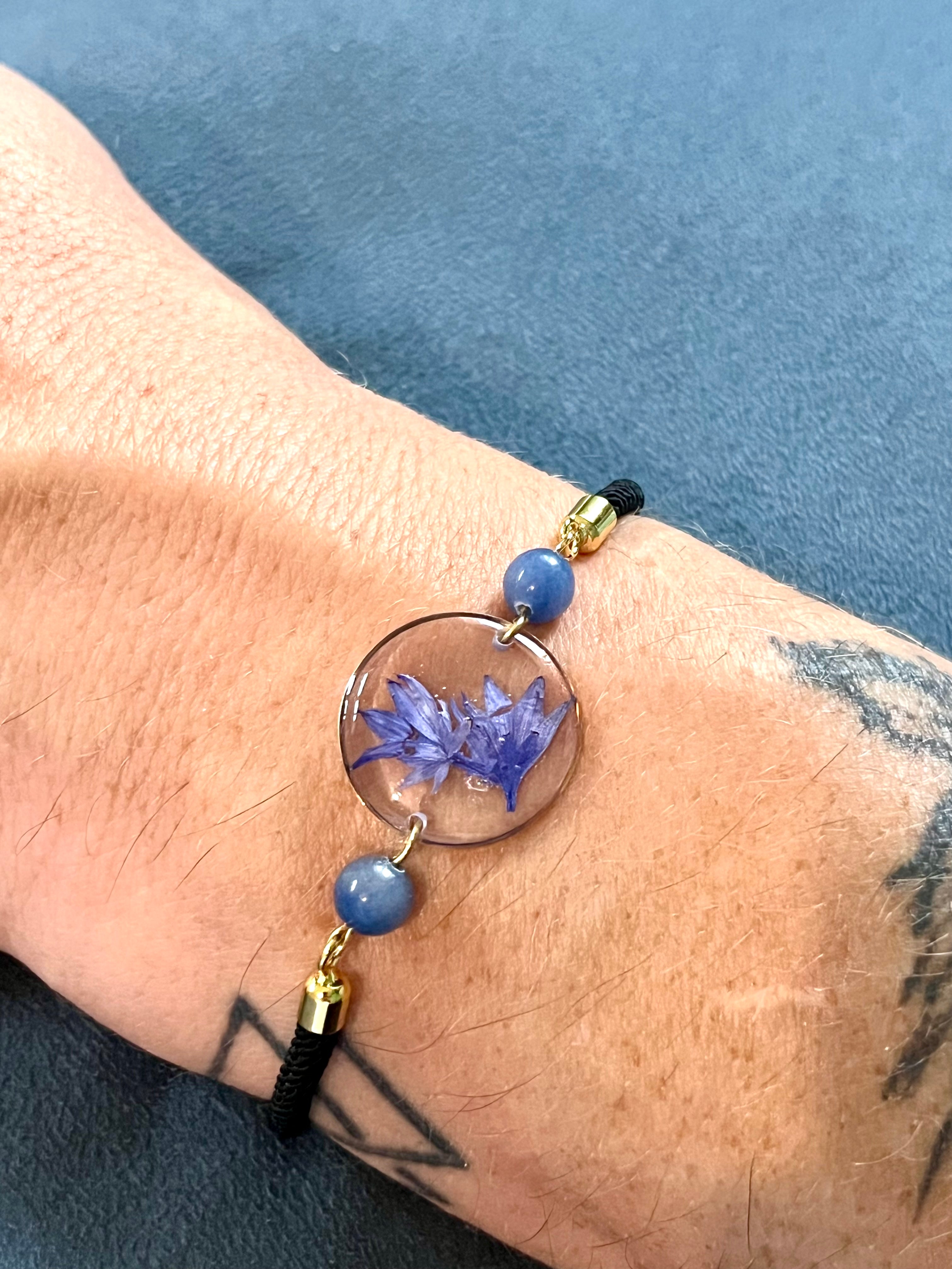 Bracelet Bleuet & sodalite