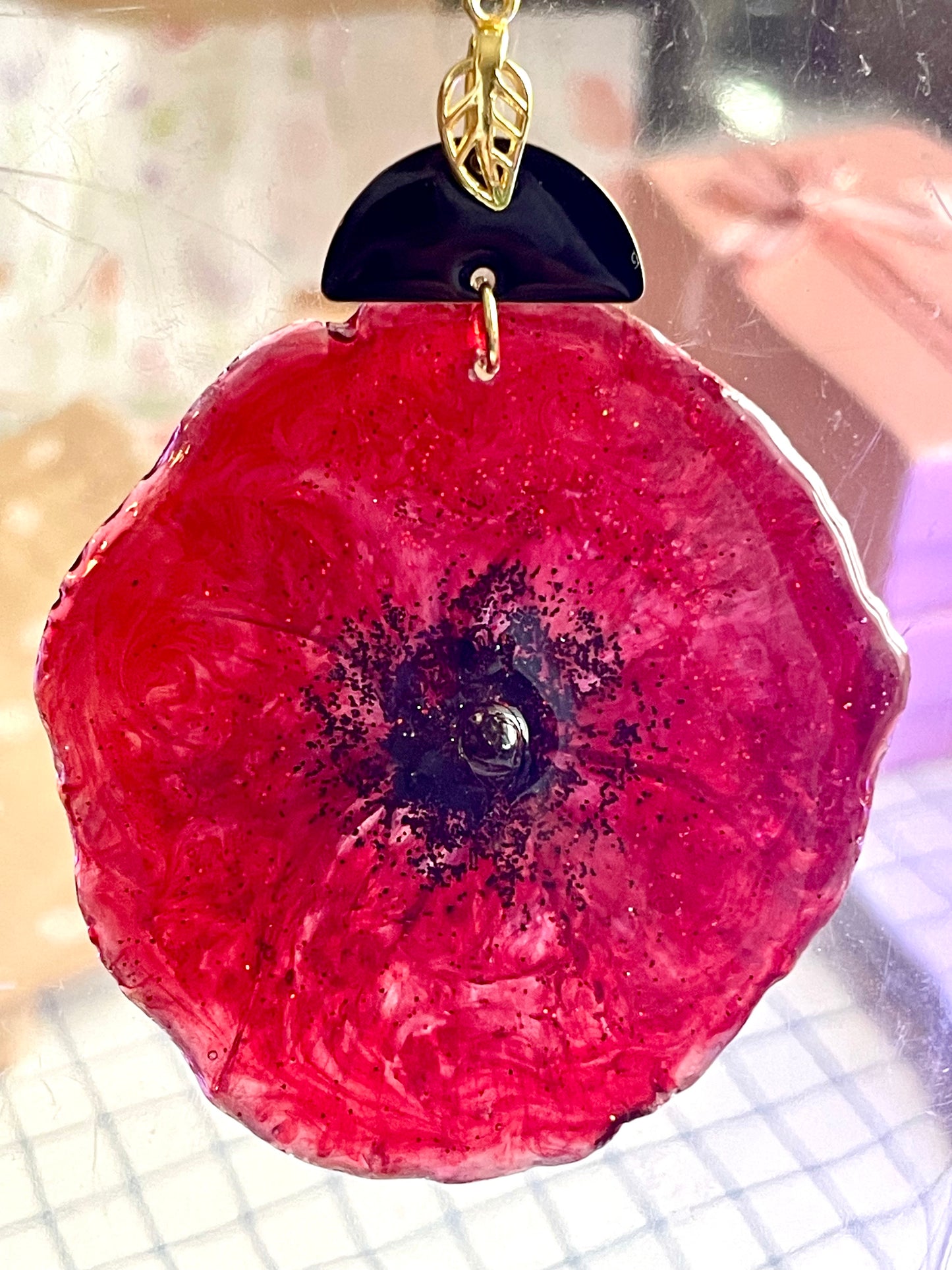 Collier Coquelicot revisité plaqué or