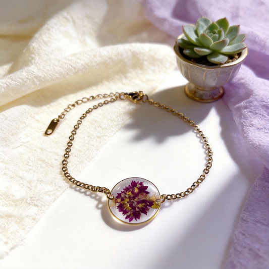 Bracelet fleurs champêtres - Aux fleurs de Chloé Bracelet fleurs champêtres Bracelet Bracelet