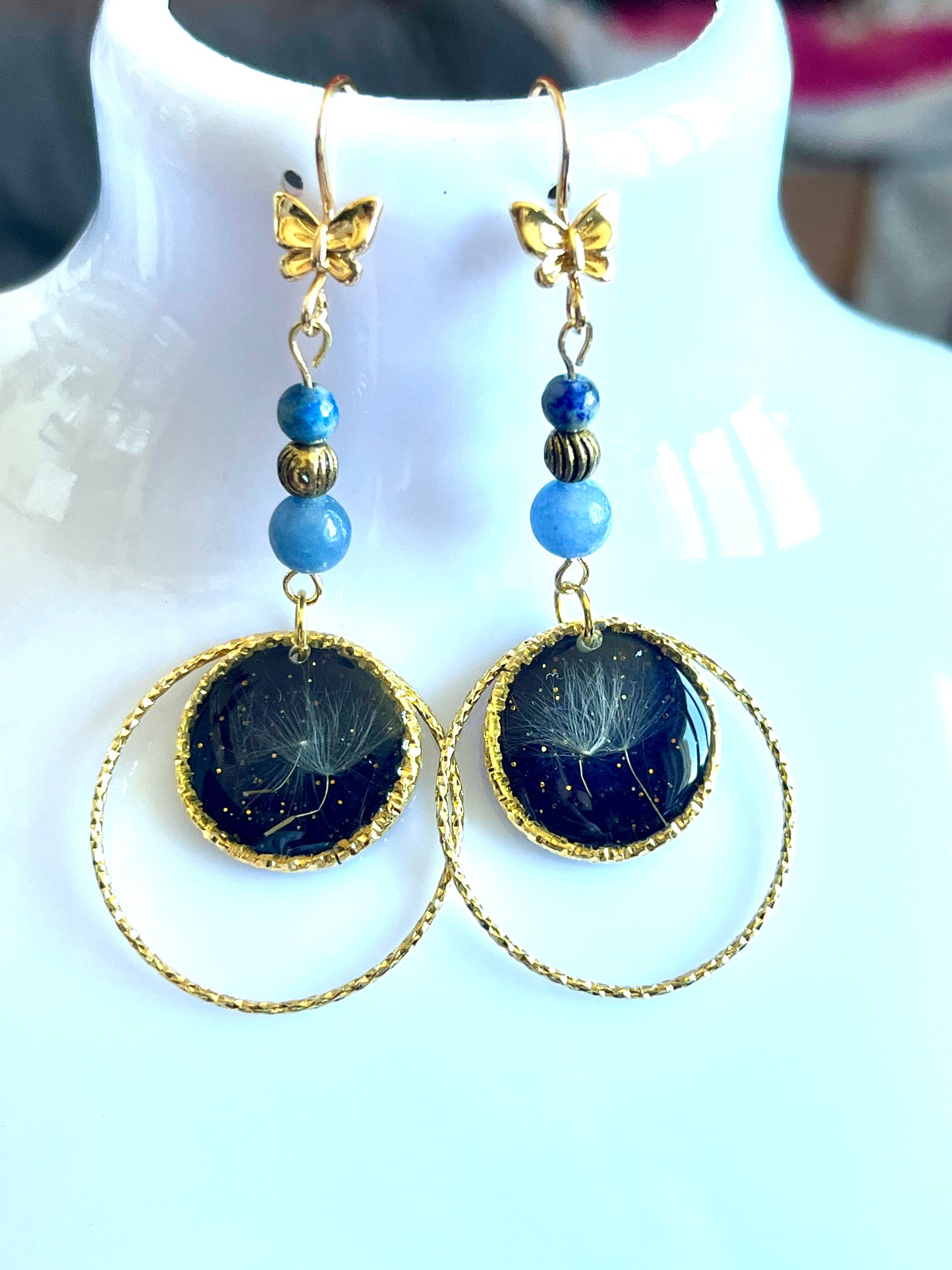 Boucles d’oreilles « Papillon des Étoiles »