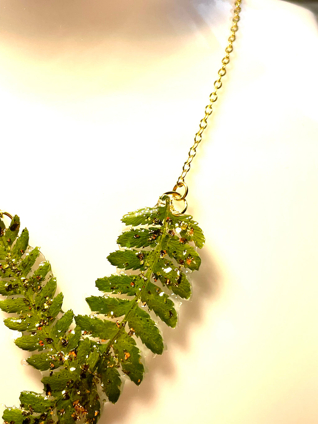 Collier Feuilles de Fougères Serena - Aux fleurs de Chloé Collier Feuilles de Fougères Serena Collier Collier