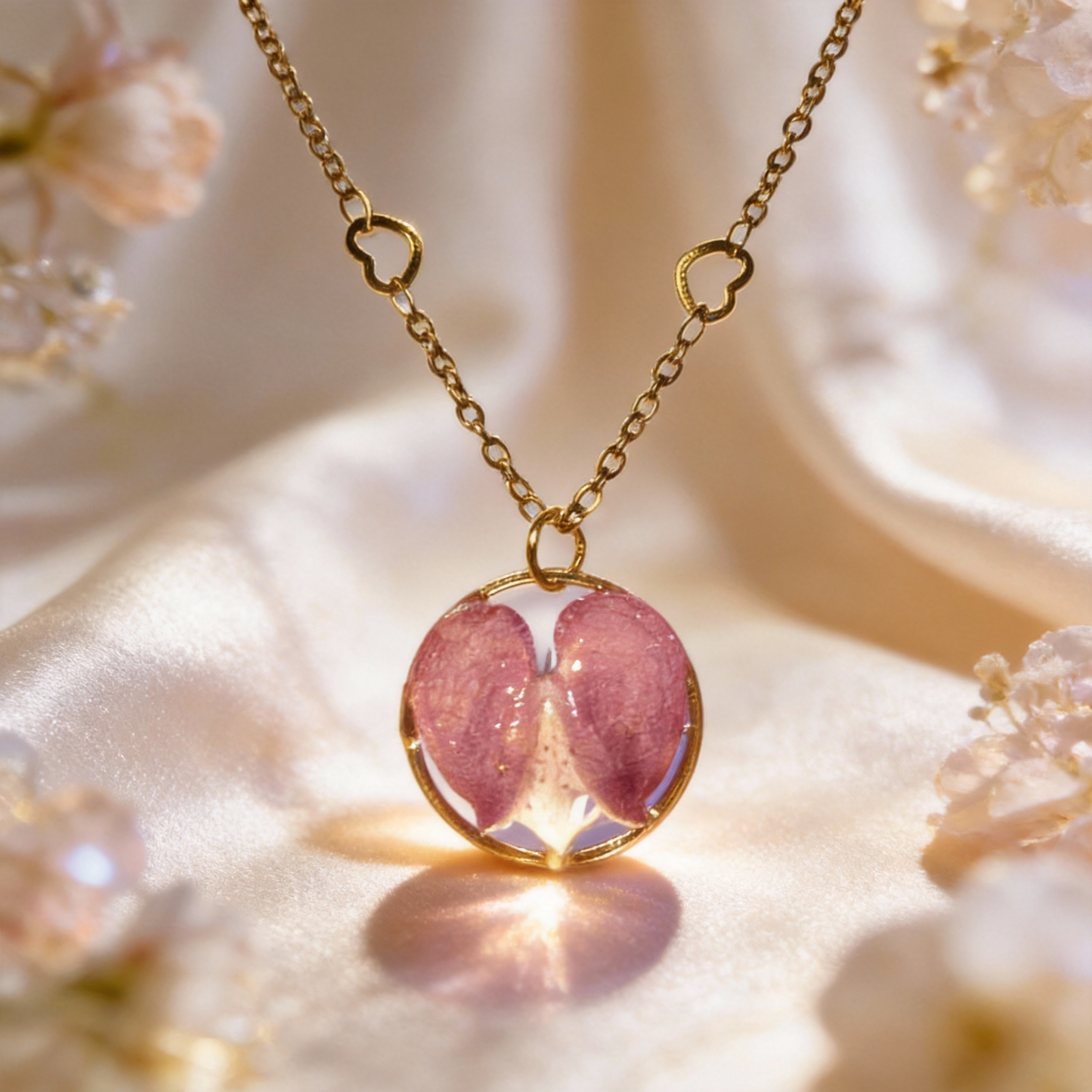 Collier fleur de Cœur de Marie