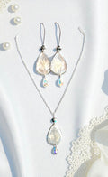 Parure bijoux Centaurée & Swarovski - Aux fleurs de Chloé Parure bijoux Centaurée & Swarovski Parure bijoux Parure bijoux