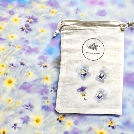 Pochon Pensées bleues