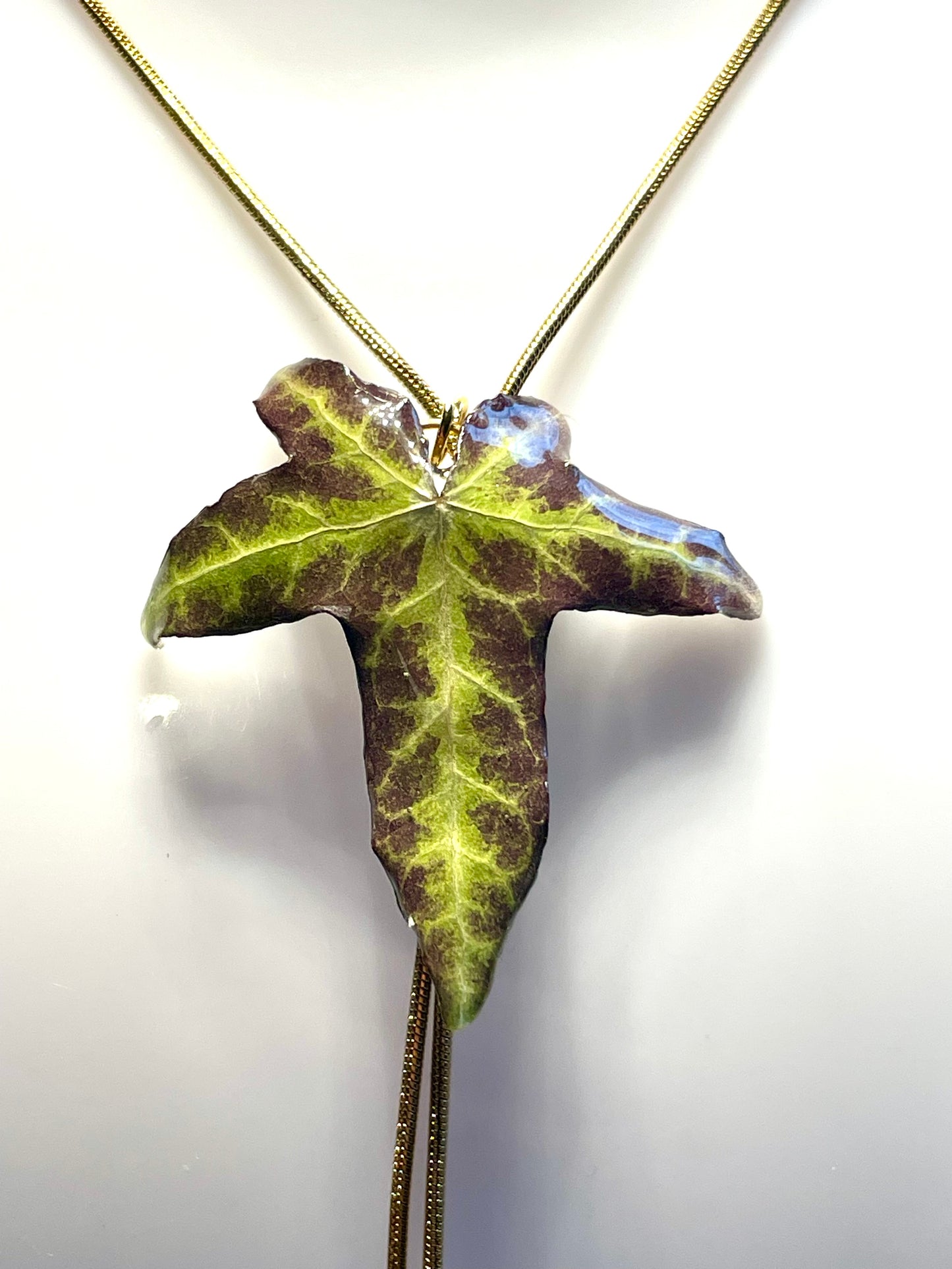 Collier doré ajustable Feuille de Lierre