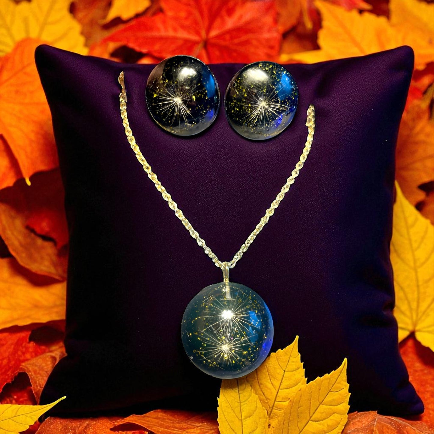 Parure de bijoux Pissenlit demie sphère