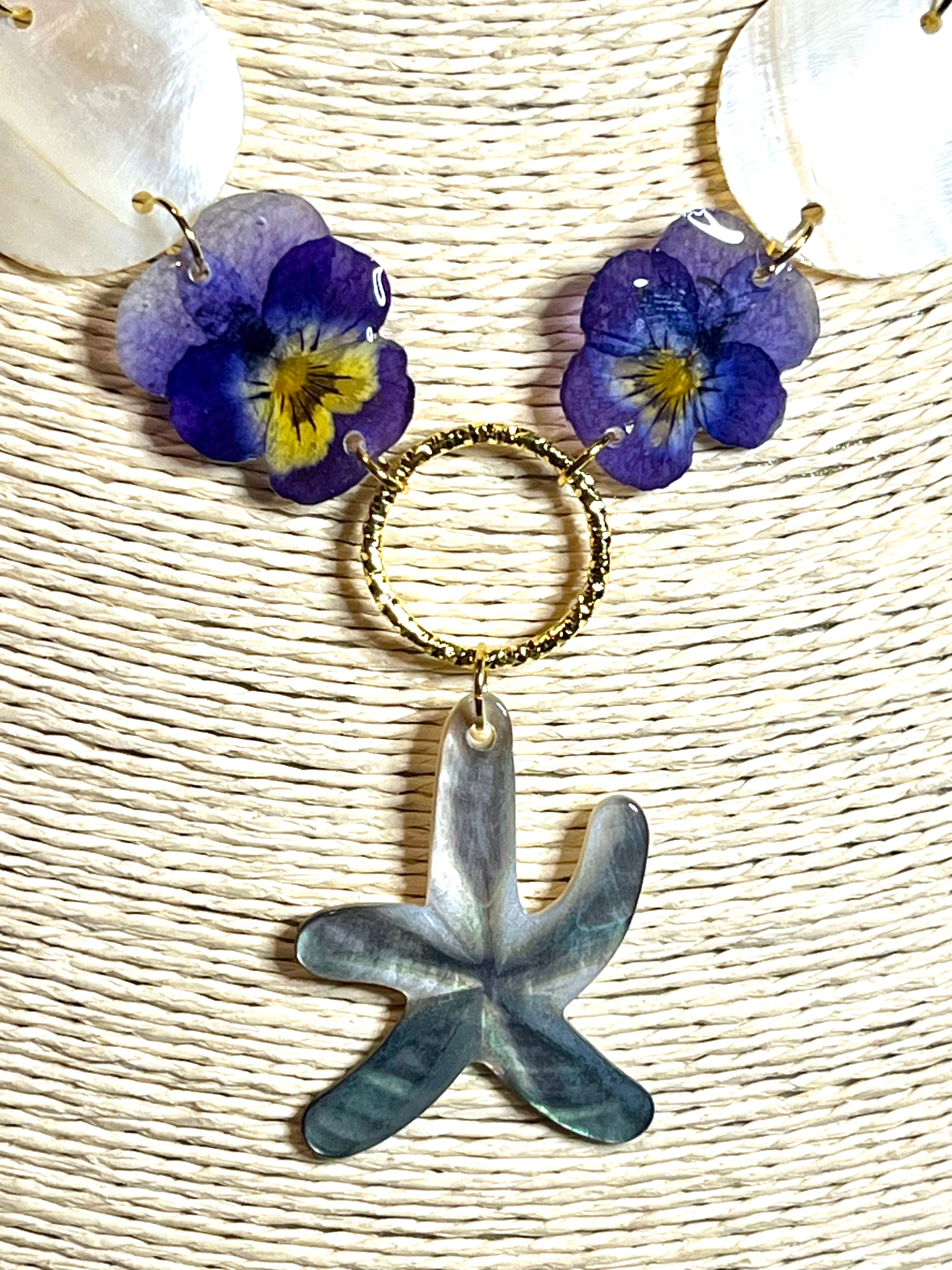 Collier Étoile Marine Florale