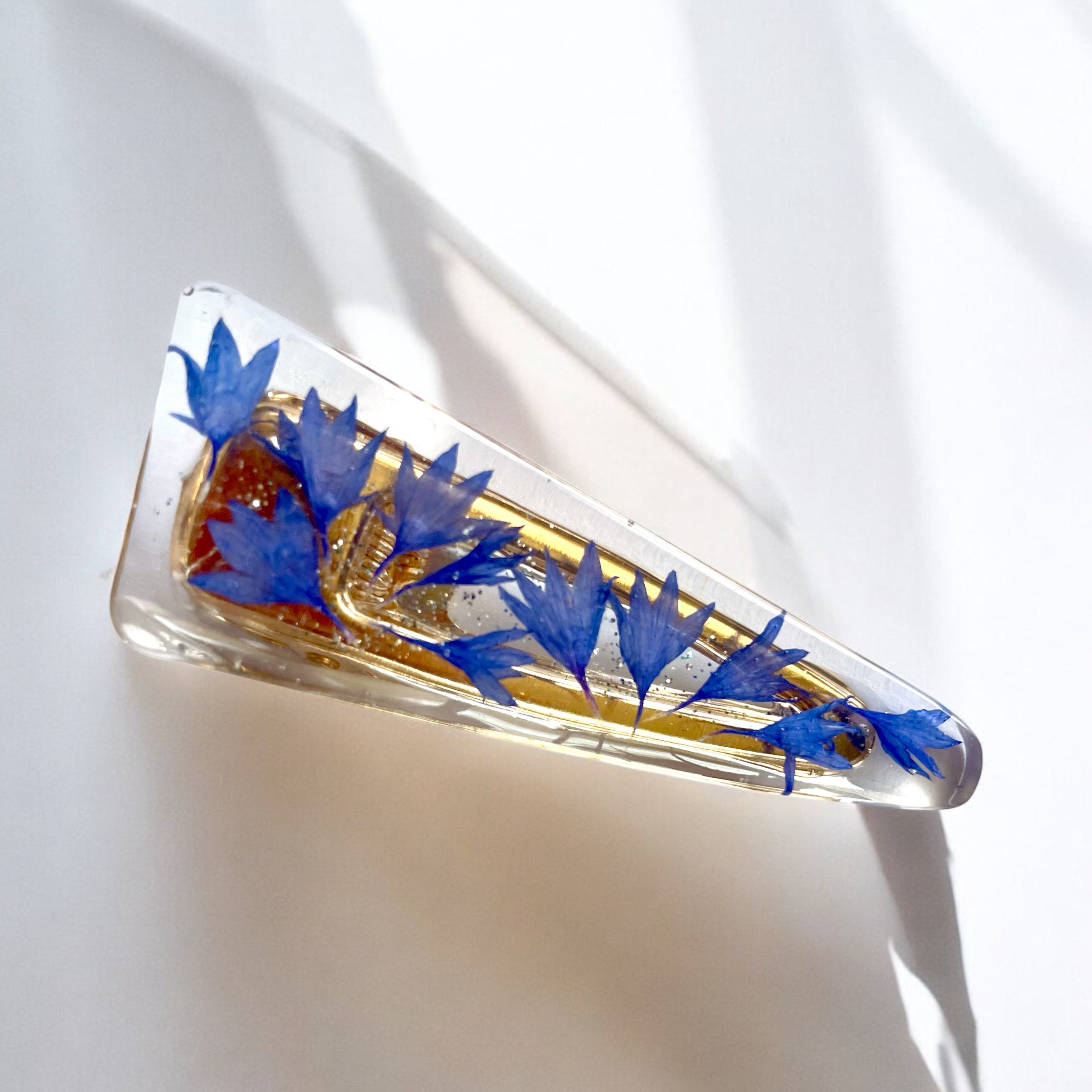 Barrette Bleuet - Aux fleurs de Chloé Barrette Bleuet Barrettes Barrettes