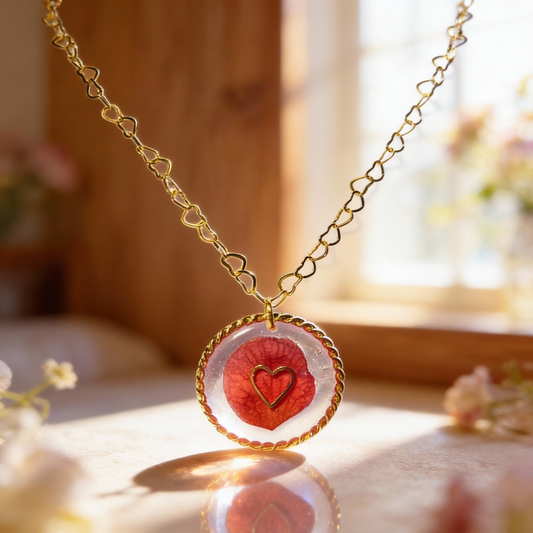 Collier pétale de Camélia