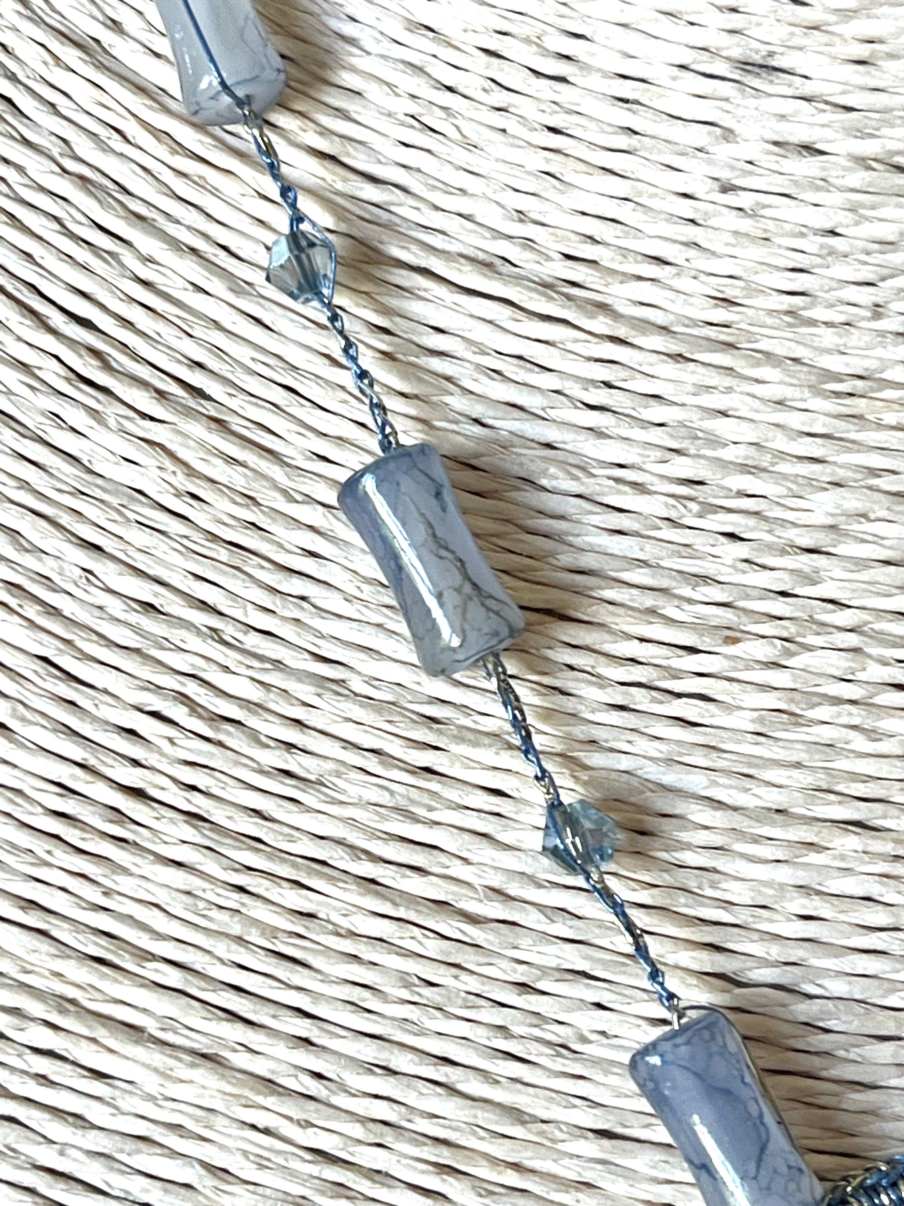Blue Pansy Pendant Necklace – Pressed Natural Flower