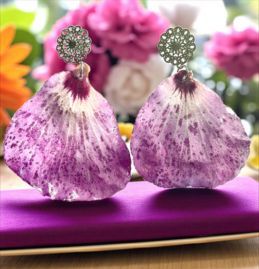 Boucles d’oreilles pétales Hibiscus