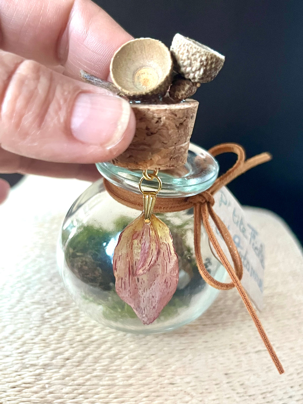 P’tite Fiole d’automne Dahlia – Pétale naturel | Aux Fleurs de Chloé