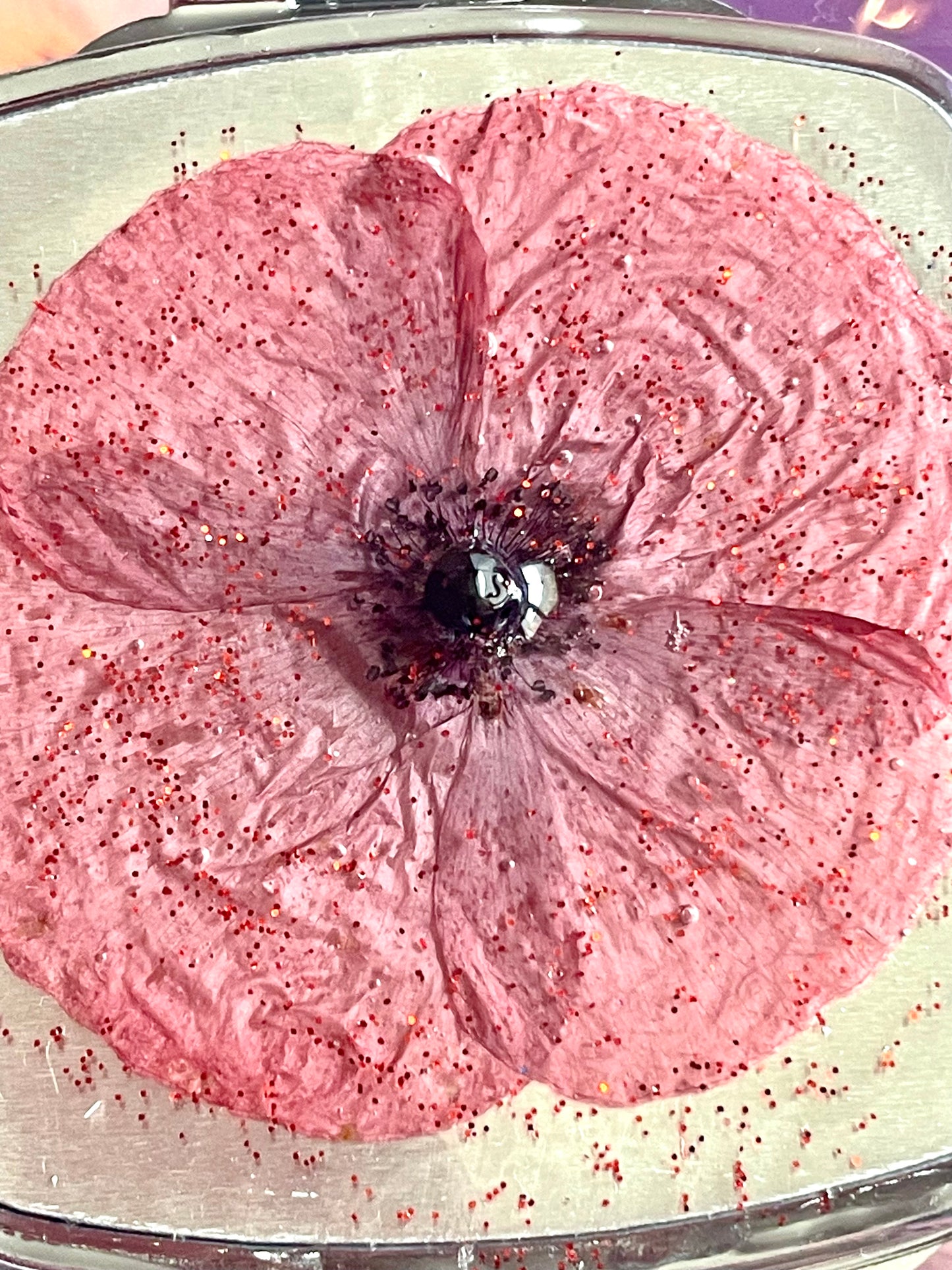 Miroir portable double face Coquelicot