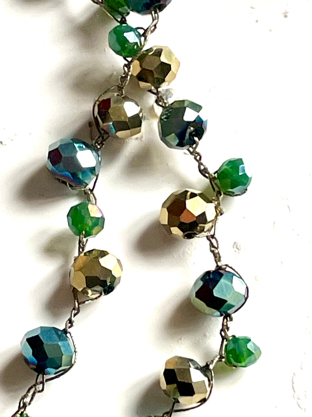 Collier sautoir double rangée de perles et cœur - Aux fleurs de Chloé Collier sautoir double rangée de perles et cœur Collier Collier
