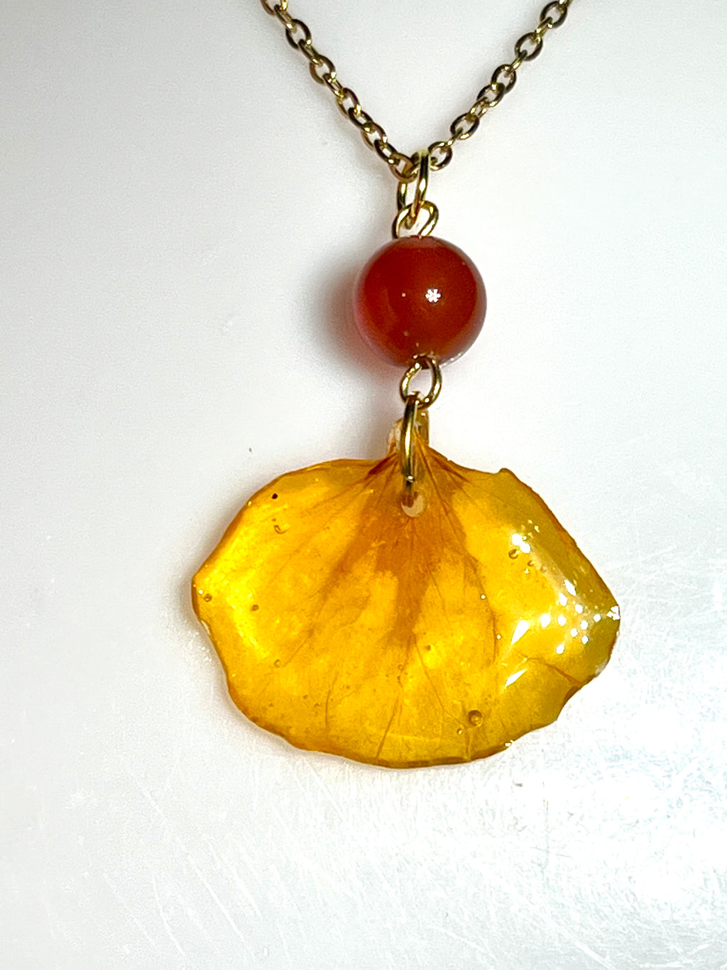 Collier pétale de Capucine