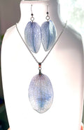 Parure de bijoux pétales Orchidée bleue-vert - Aux fleurs de Chloé Parure de bijoux pétales Orchidée bleue-vert Parure bijoux Parure bijoux