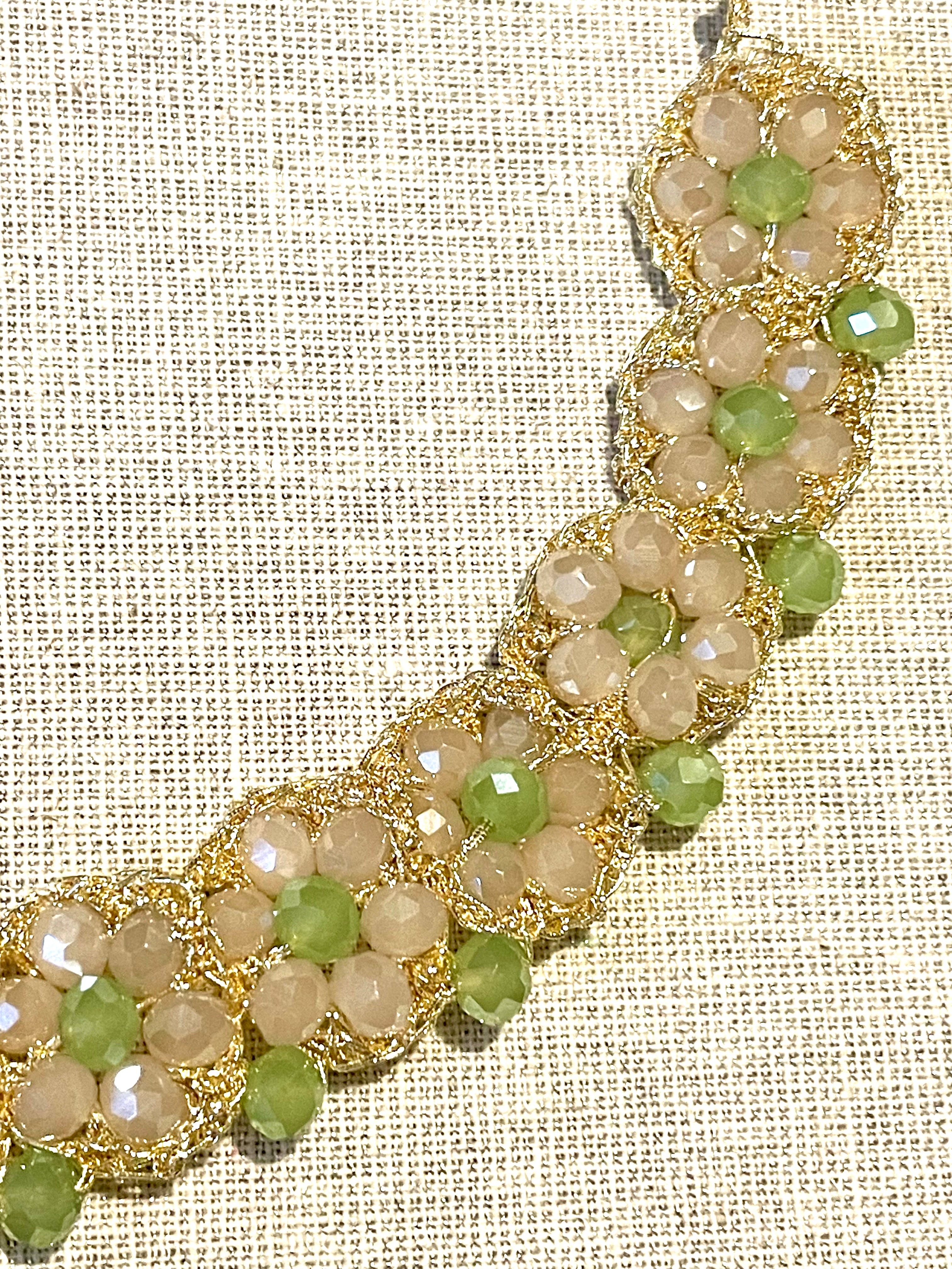 Collier fleurs de perles de verre Rosalia - Aux fleurs de Chloé Collier fleurs de perles de verre Rosalia Collier Collier