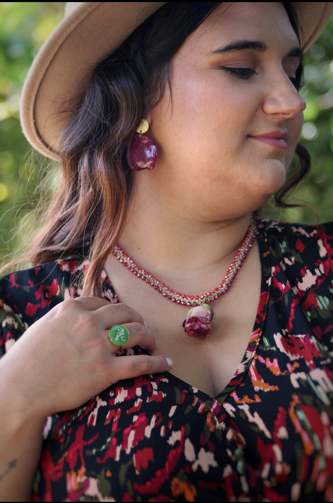 Bague verte Myosotis