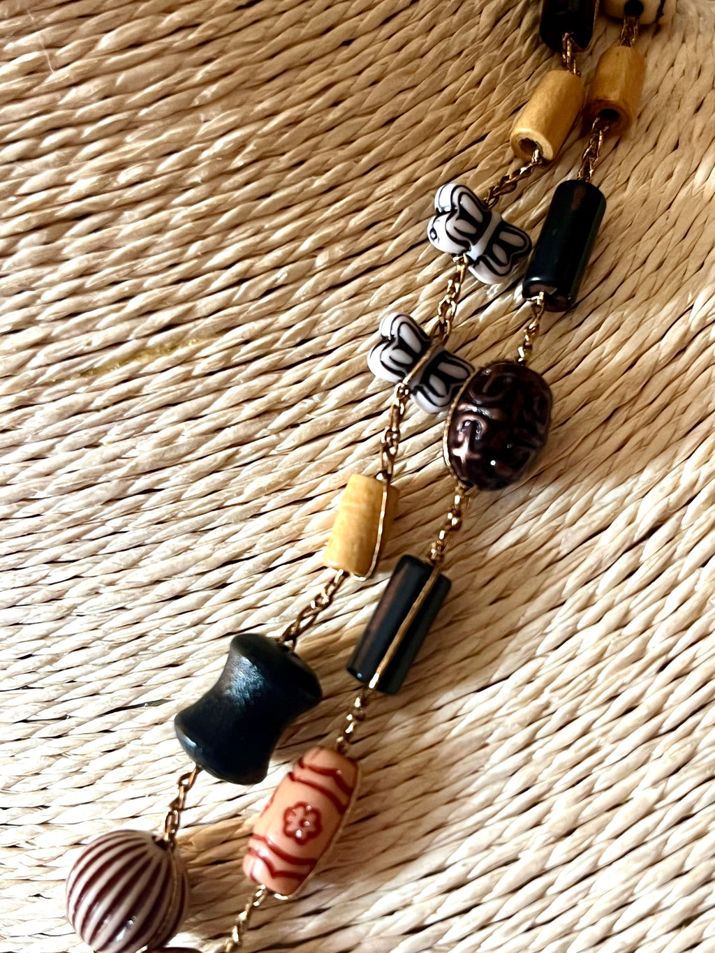 Collier « Trésor Marin » – Coquillage naturel & fleurs naturelles
