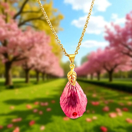 Collier Pétales de Pélargonium Fantasia