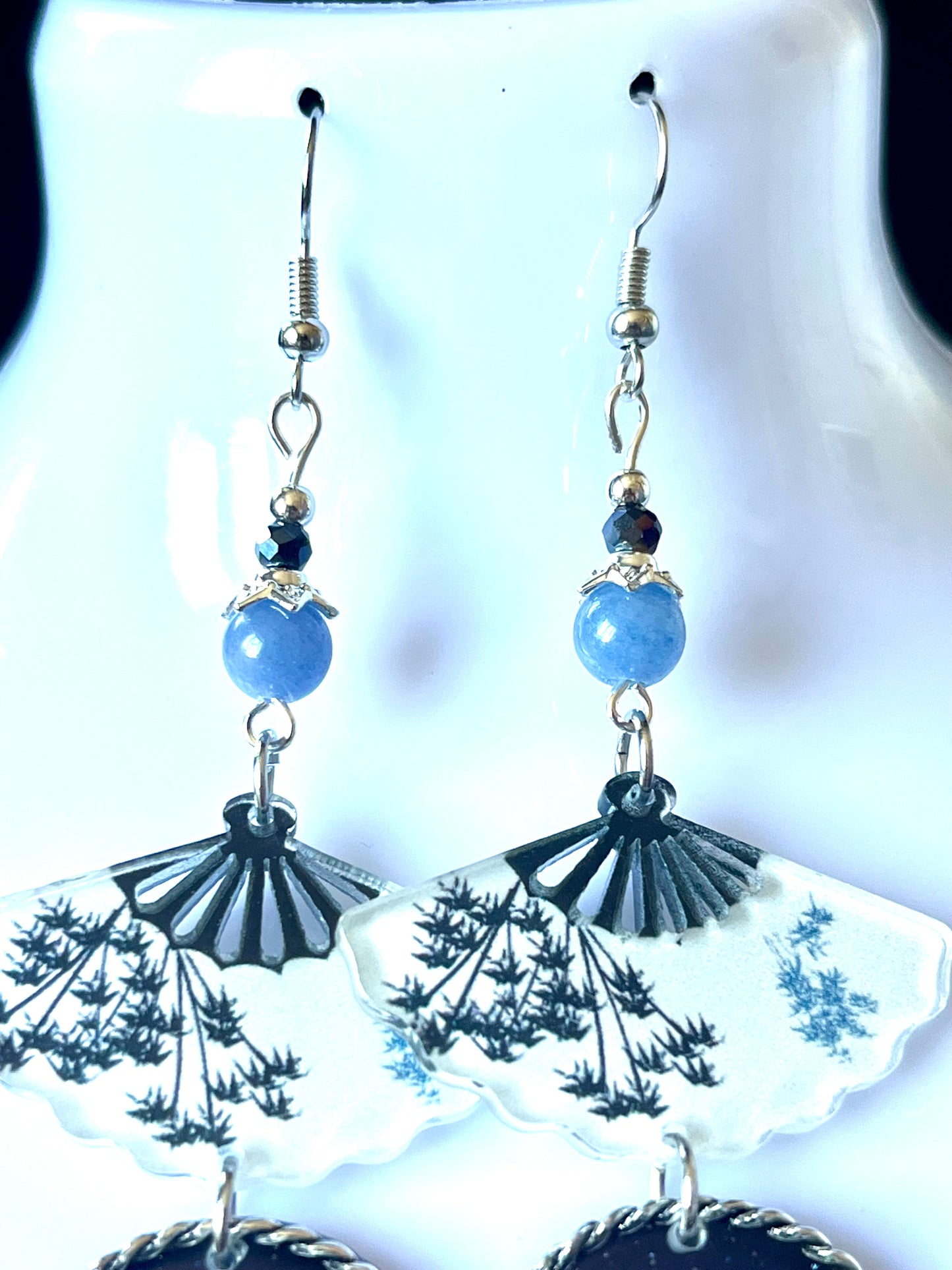 Boucles d’oreilles « Éventail Céleste »