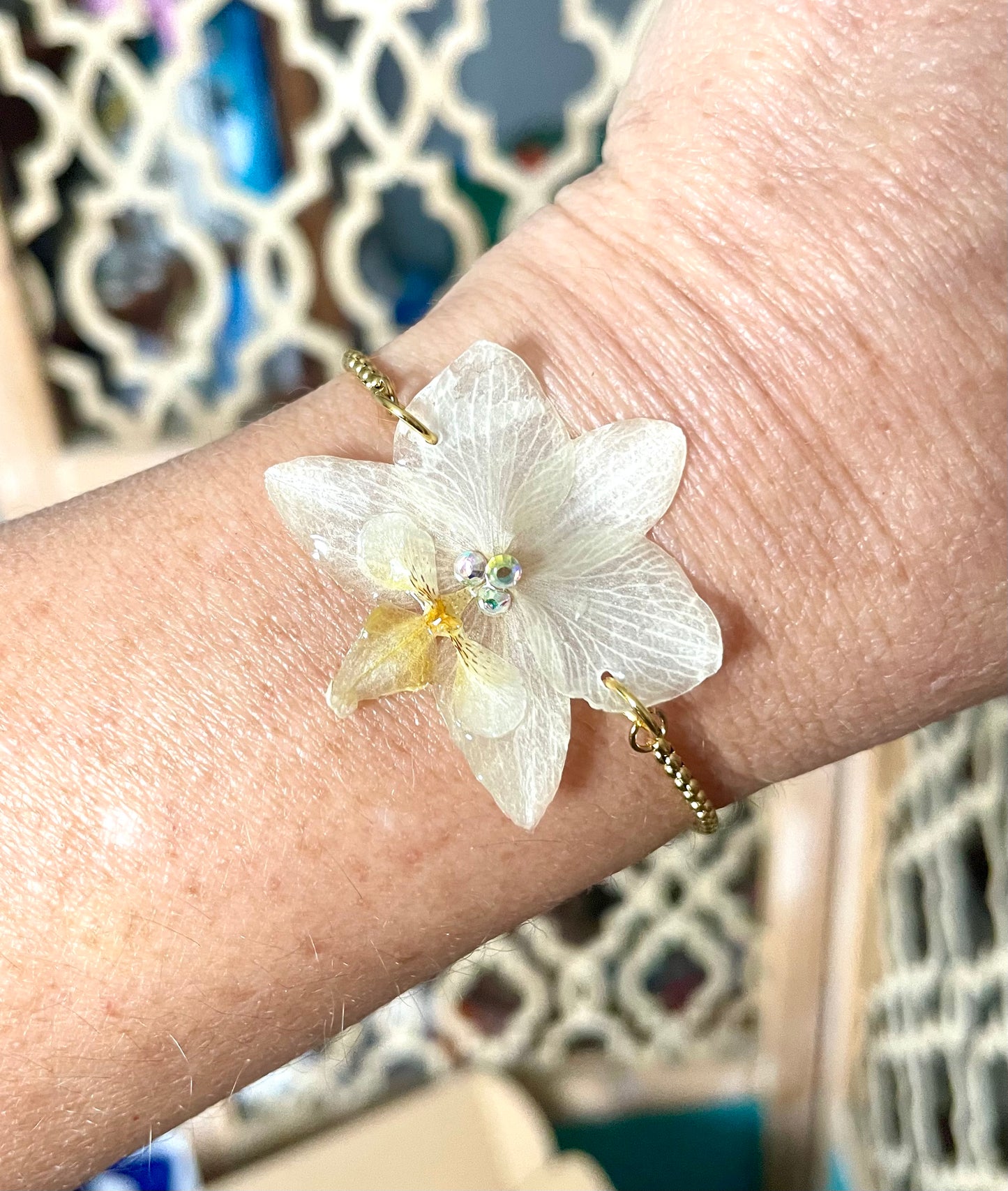 Bracelet mini orchidée Laia
