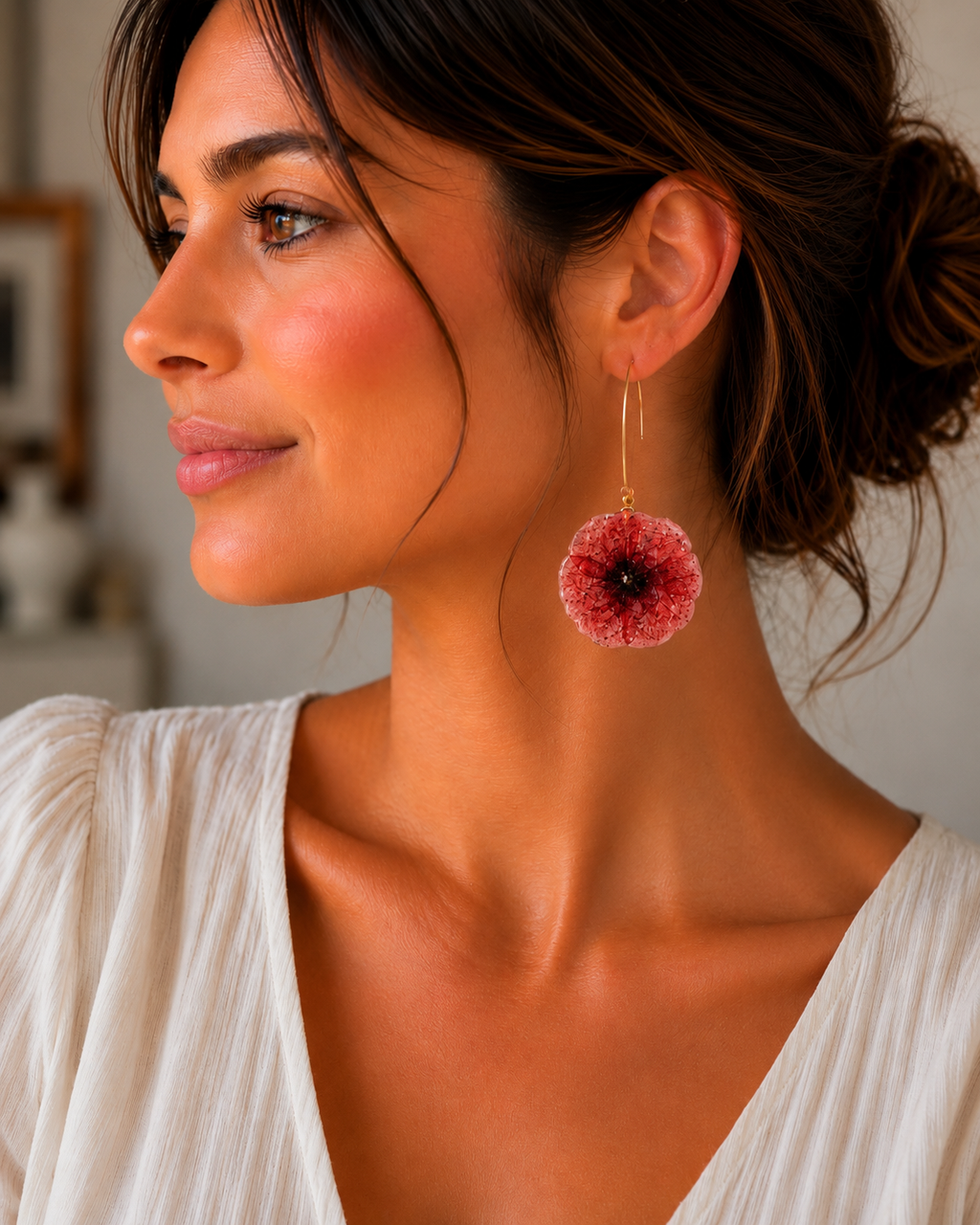Boucles d’oreilles Éclat de Coquelicot