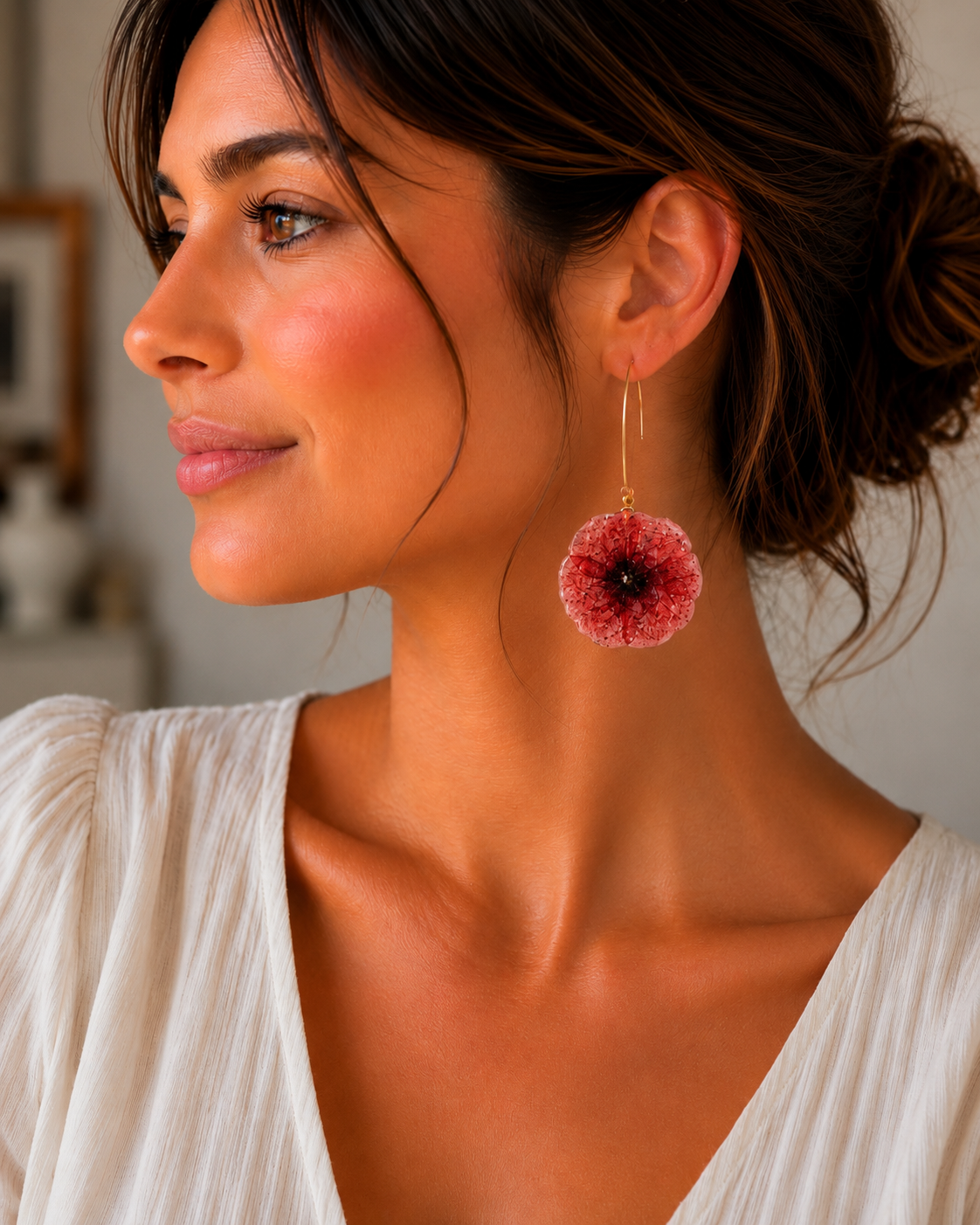Boucles d’oreilles Éclat de Coquelicot