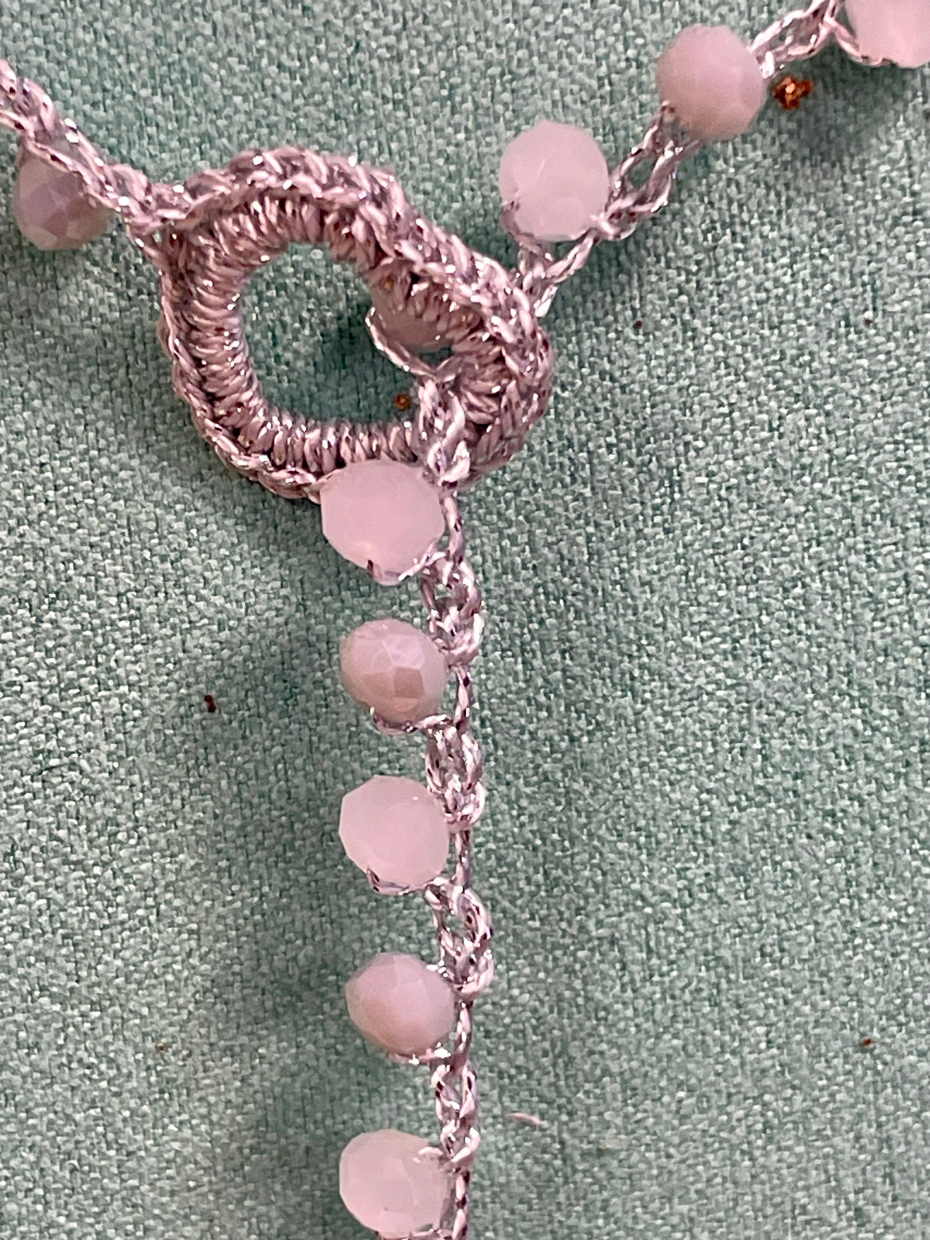 Parure bijou de dos & bracelet perles de verre - Aux fleurs de Chloé Parure bijou de dos & bracelet perles de verre Parure bijoux Parure bijoux