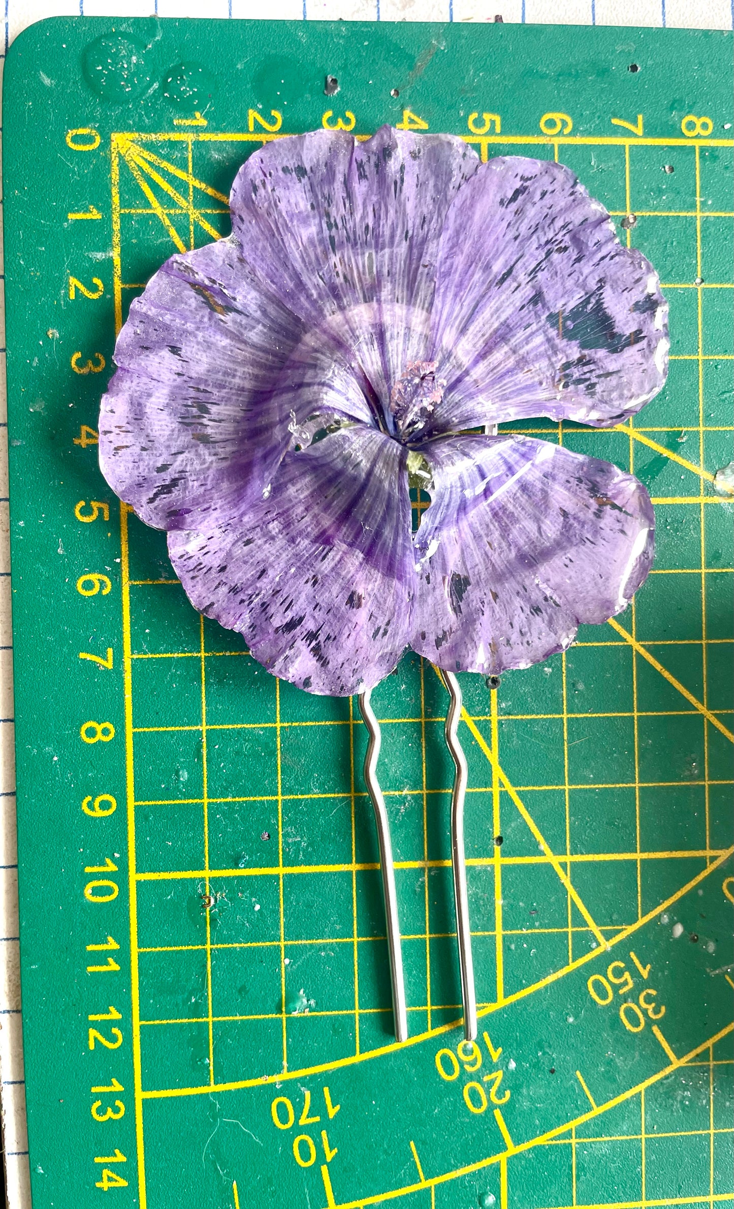 Épingle à cheveux grande Mauve