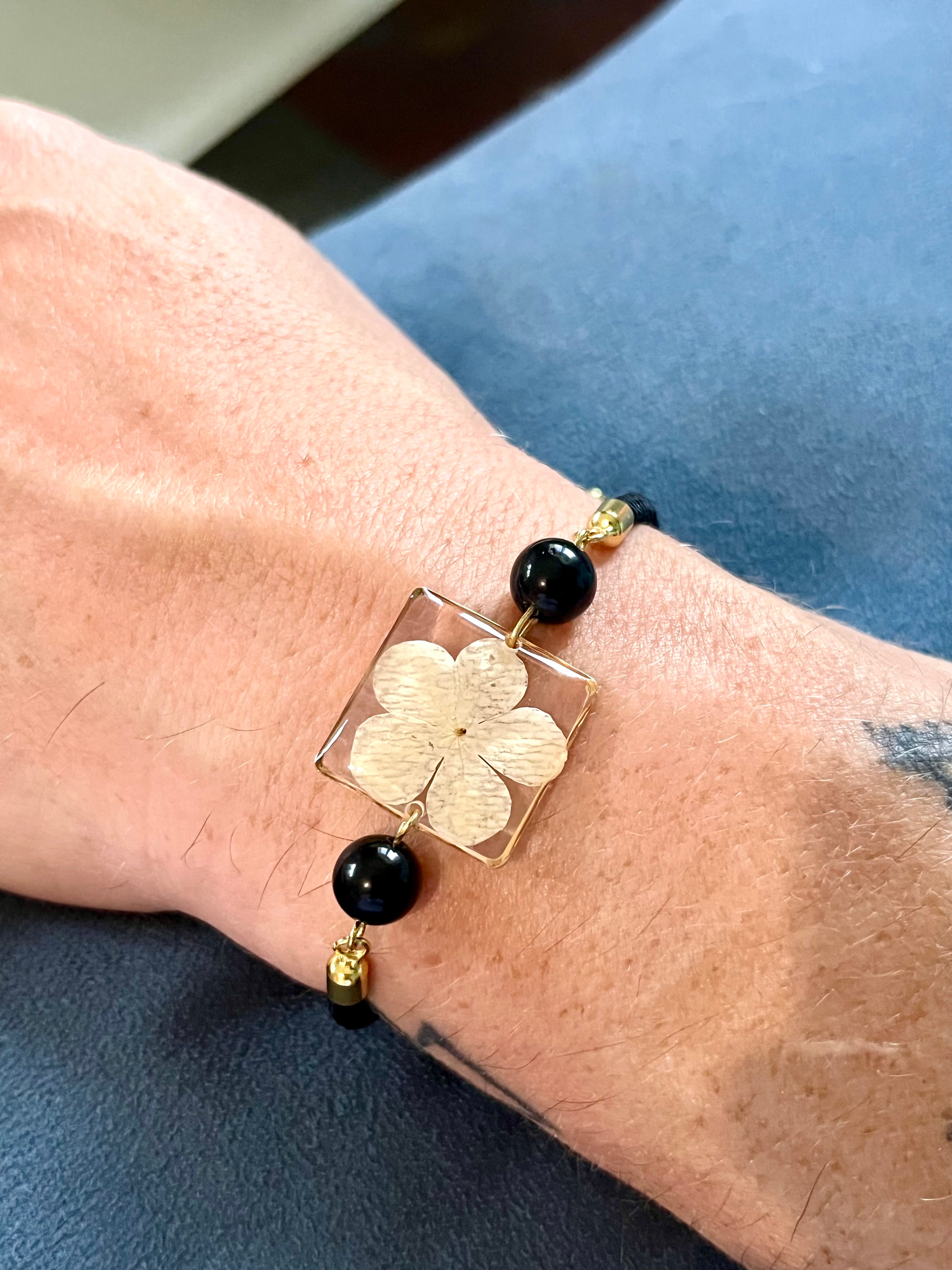 Bracelet Hortensia & Agathe noire
