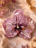 Broche orquidée fleurie