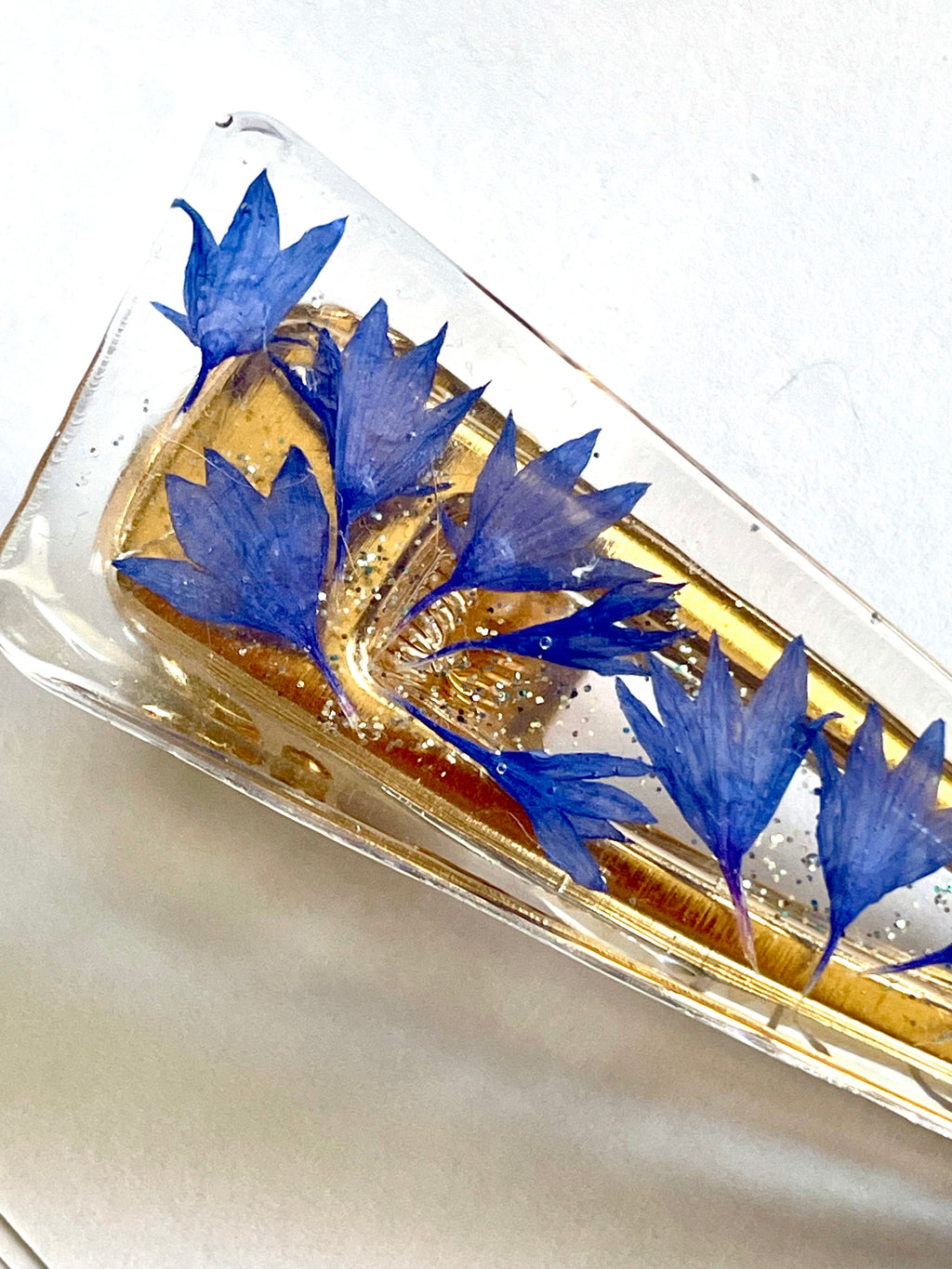 Barrette Bleuet - Aux fleurs de Chloé Barrette Bleuet Barrettes Barrettes