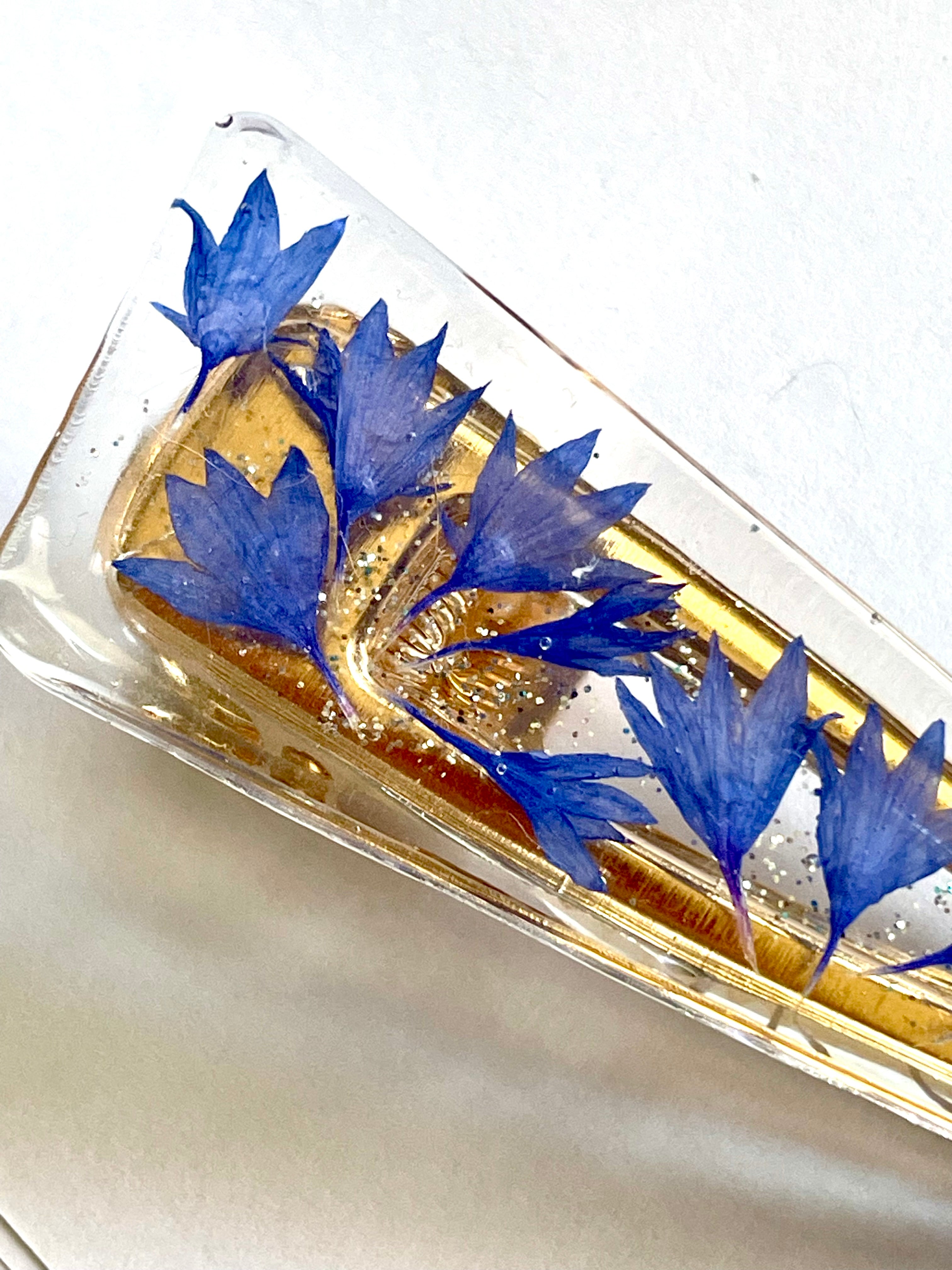 Barrette Bleuet - Aux fleurs de Chloé Barrette Bleuet Barrettes Barrettes
