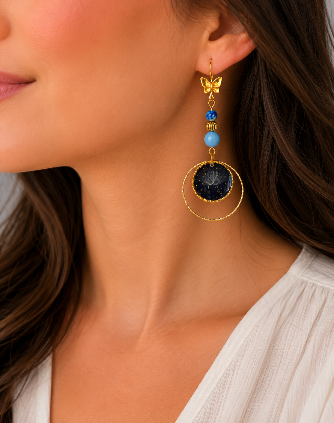 Boucles d’oreilles « Papillon des Étoiles »