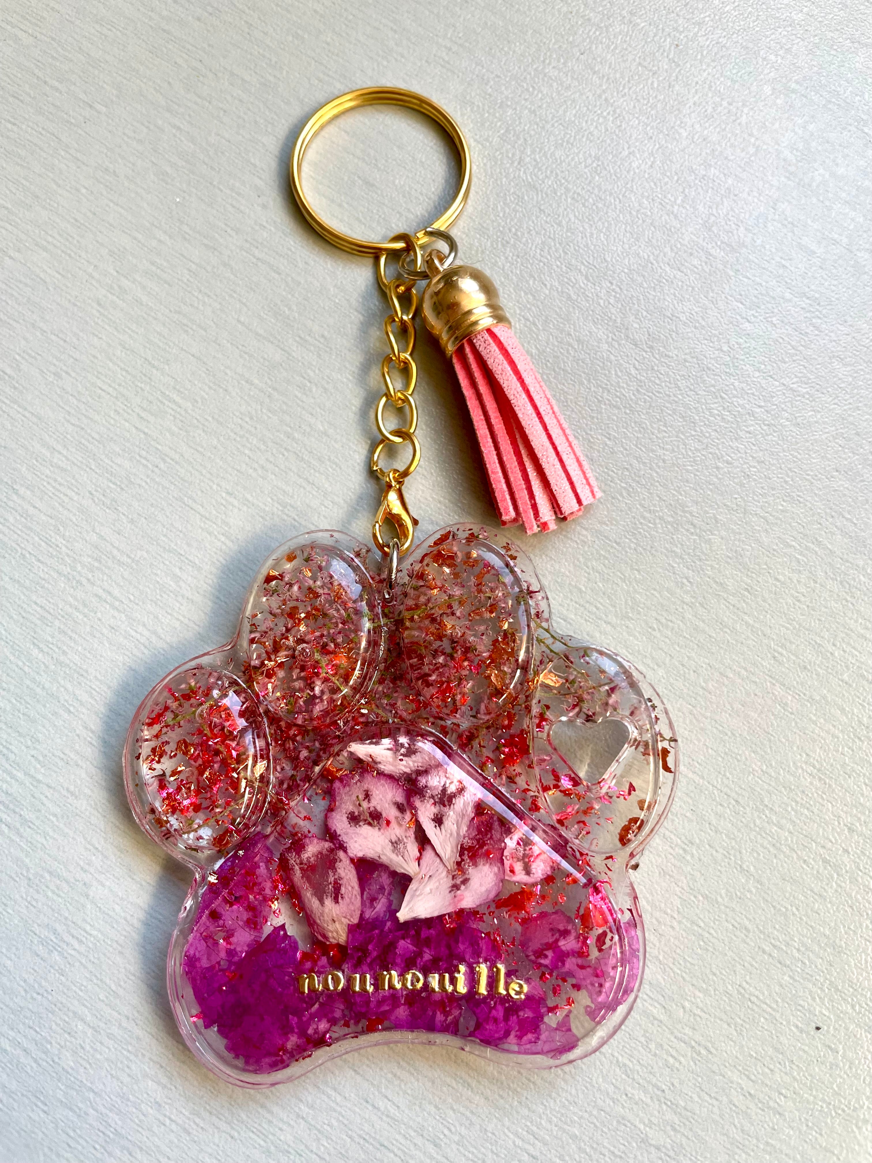 Porte clé emprunte personnalisé - Aux fleurs de Chloé Porte clé emprunte personnalisé Porte clé Porte clé