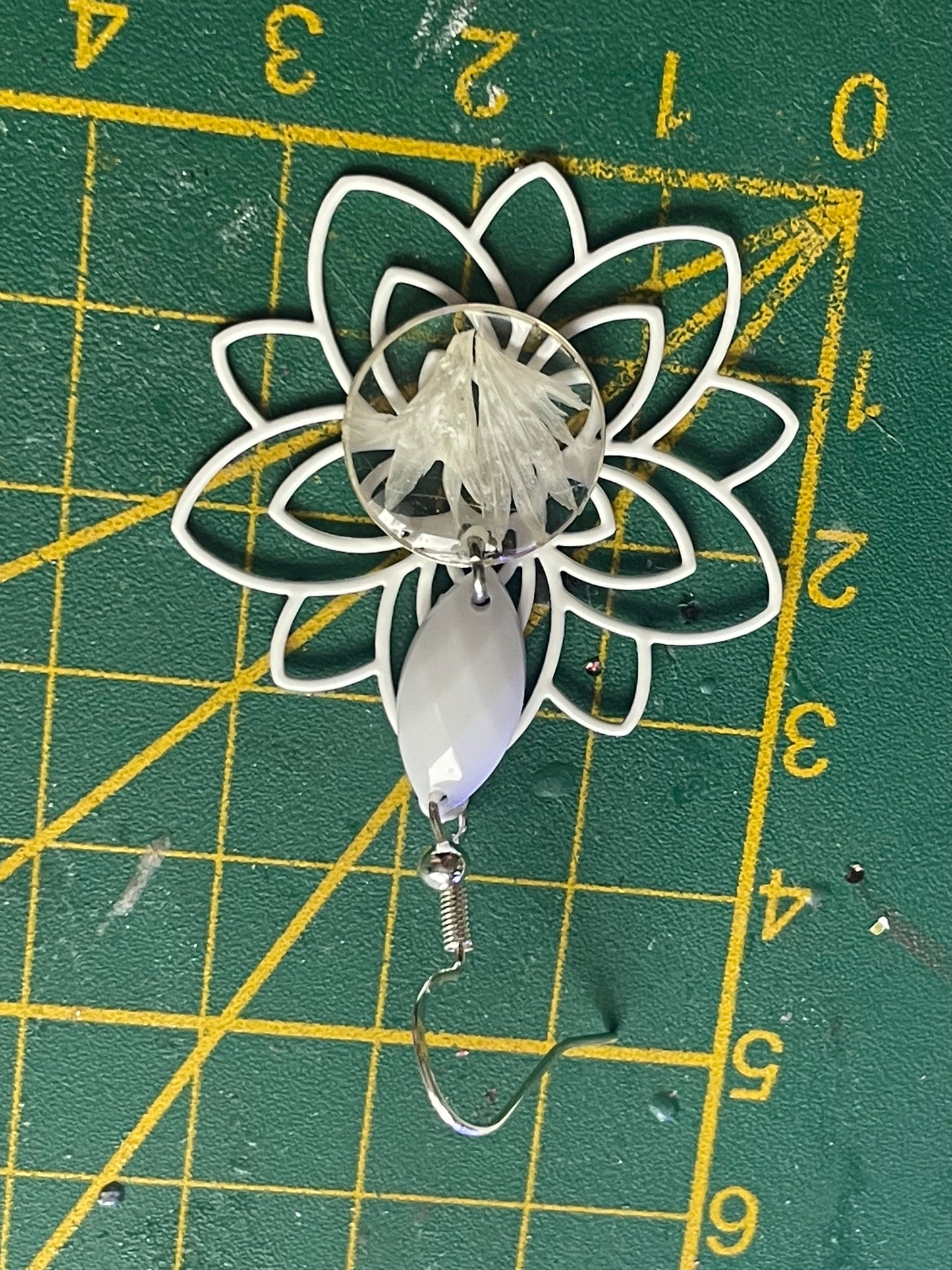 Boucles d’oreilles pétales de centaurée