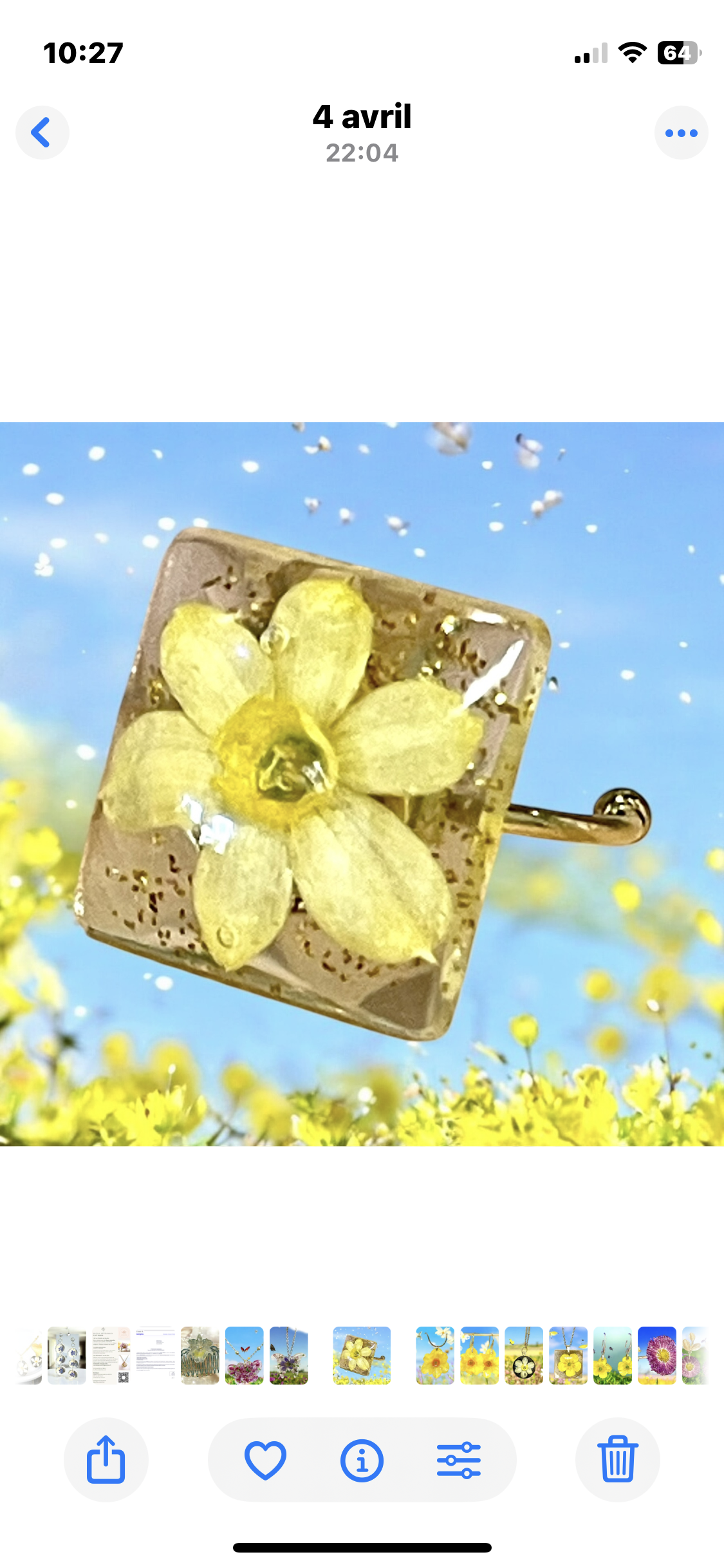 Bague mini jonquilles 🌼