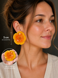 🌼 Boucles d’oreilles Fleurs de Pavot